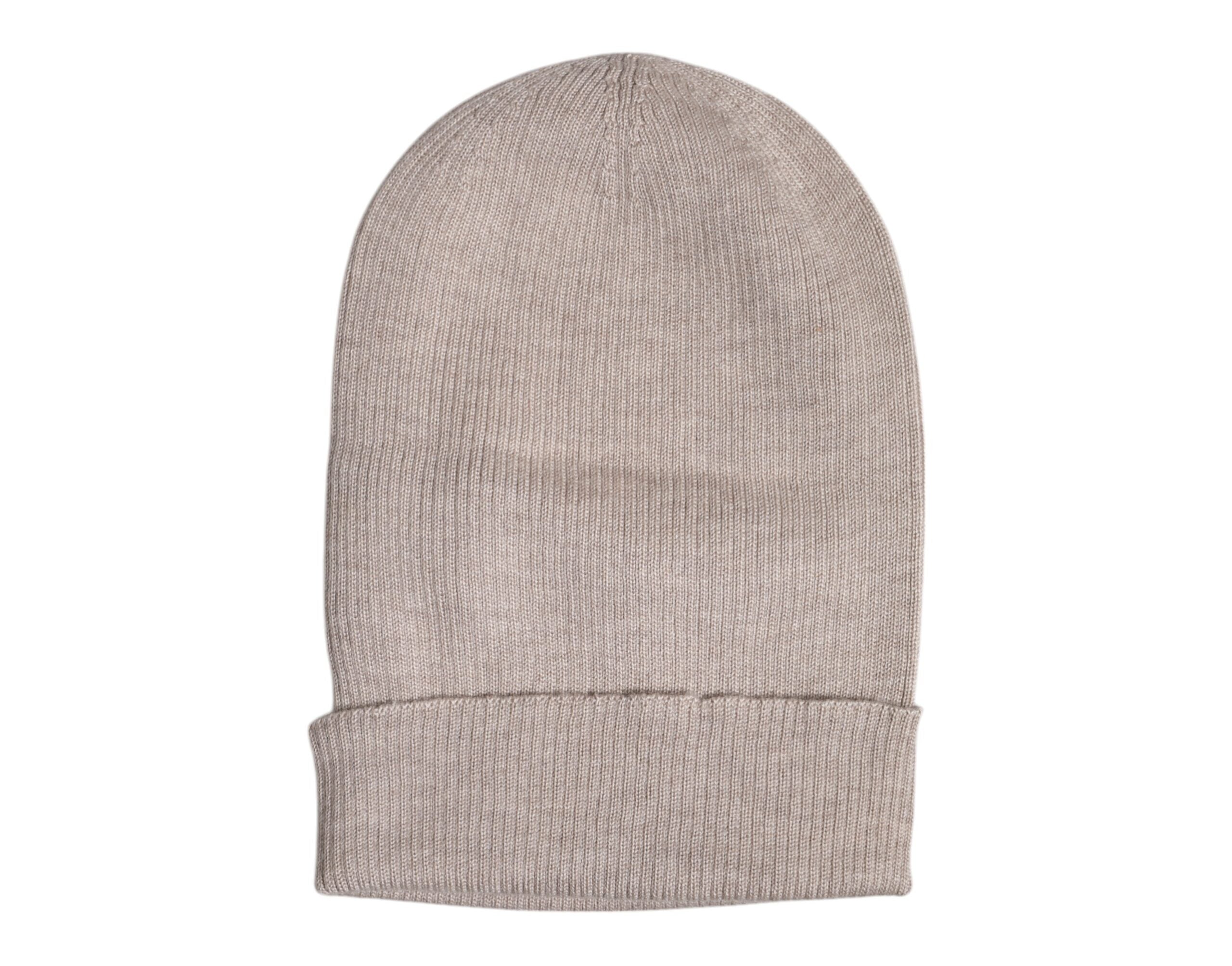 Dolce & Gabbana Beige Cashmere Knitted Winter Beanie Men's Hat