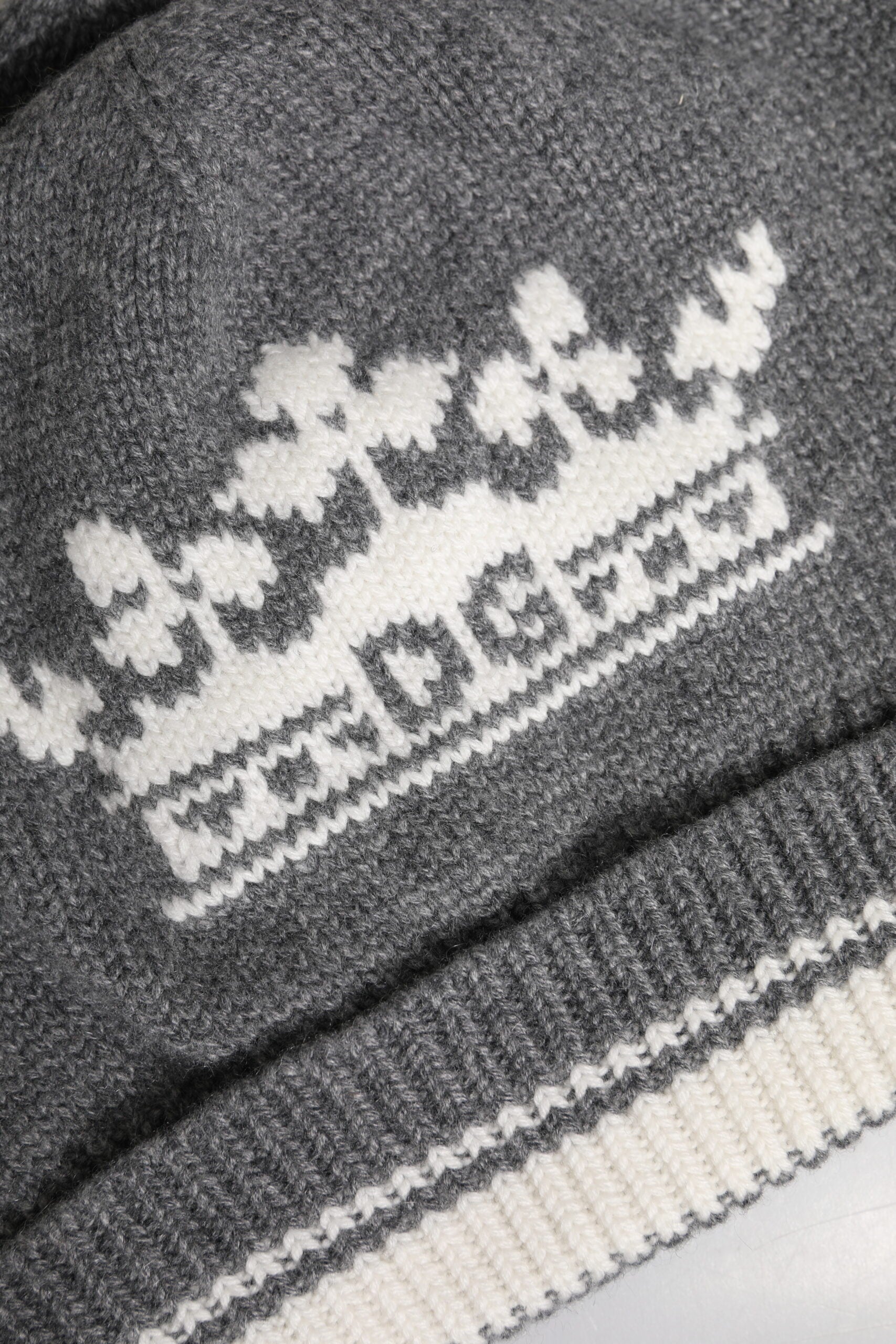 Dolce & Gabbana Gray Cashmere Knitted Winter Beanie Men's Hat