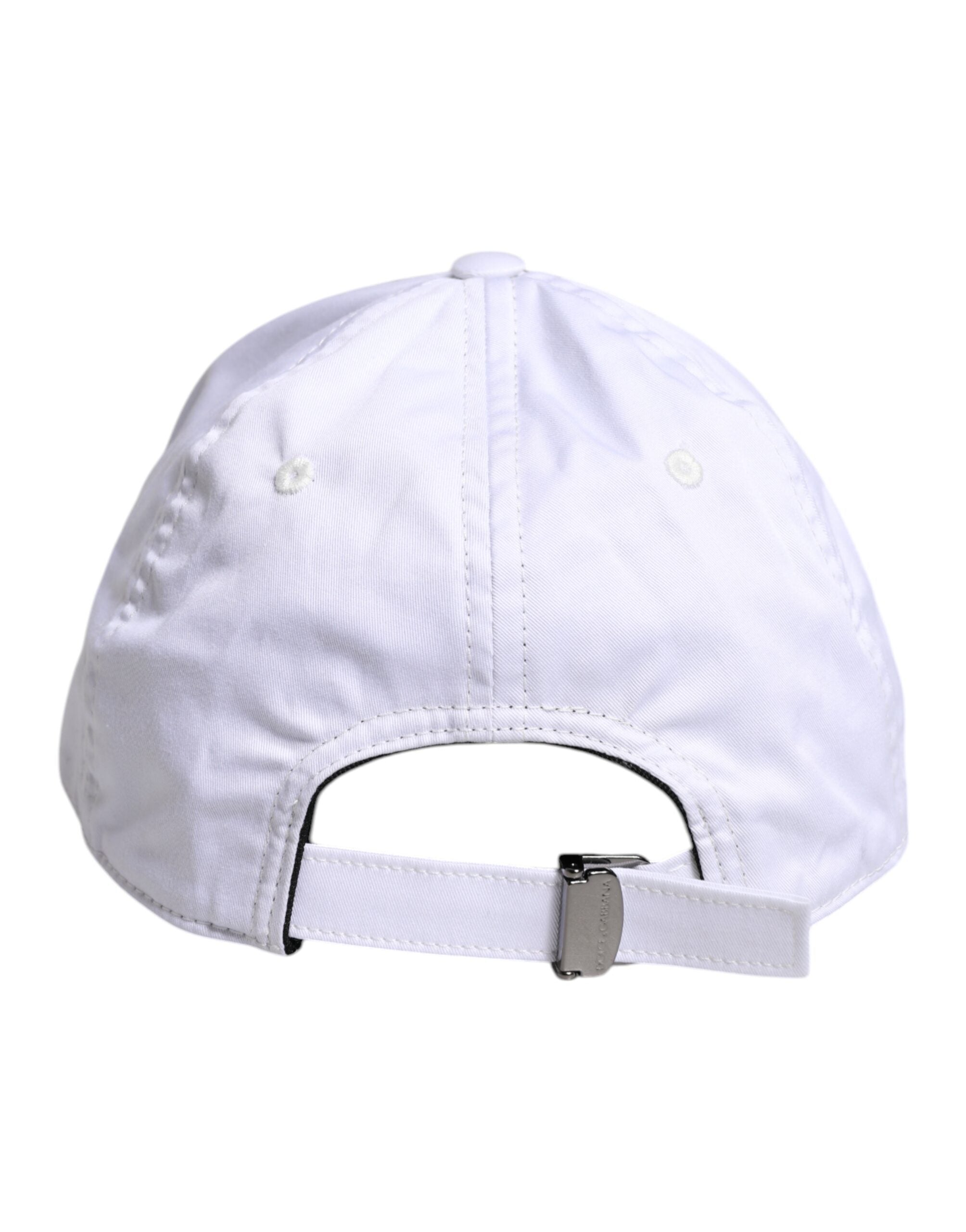 Dolce & Gabbana White Gray Camouflage 6 Panels Baseball Men's Cap