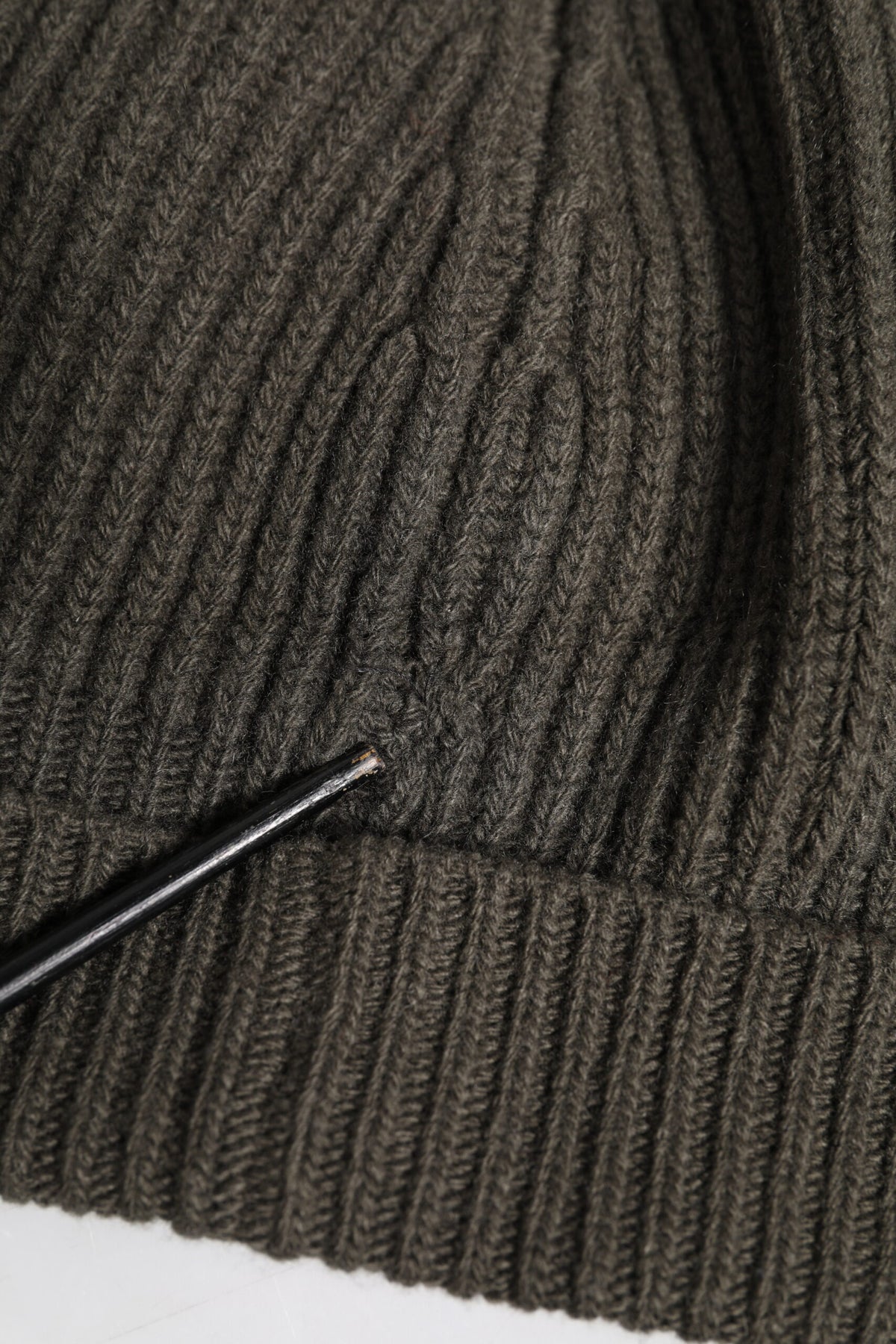 Dolce & Gabbana Green Wool DG Plaque Knitted Winter Beanie Men's Hat (Pre-Owned)