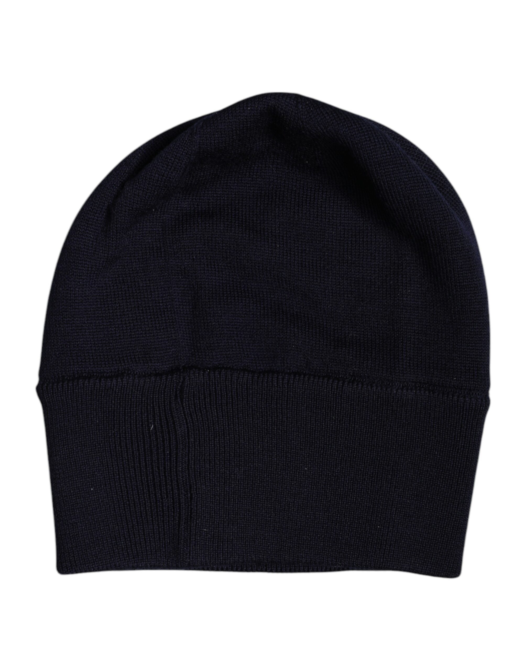 Dolce & Gabbana Black Wool #DGLovesLondon Winter Beanie Men's Hat (Pre-Owned)