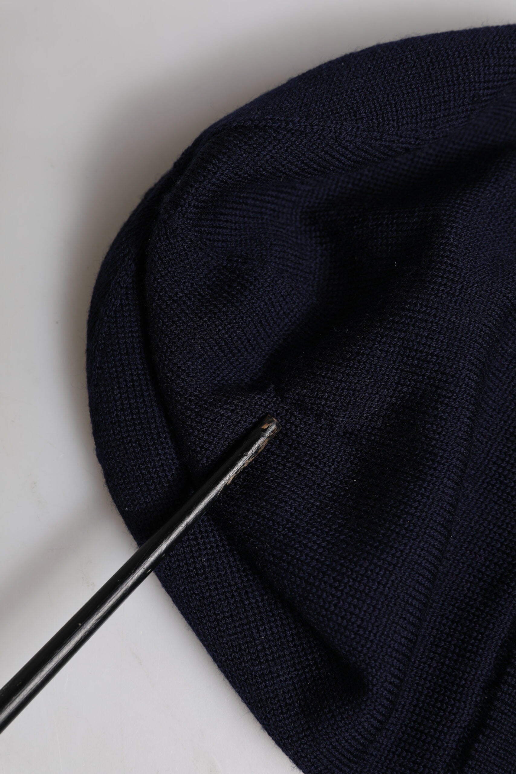 Dolce & Gabbana Black Wool #DGLovesLondon Winter Beanie Men's Hat (Pre-Owned)