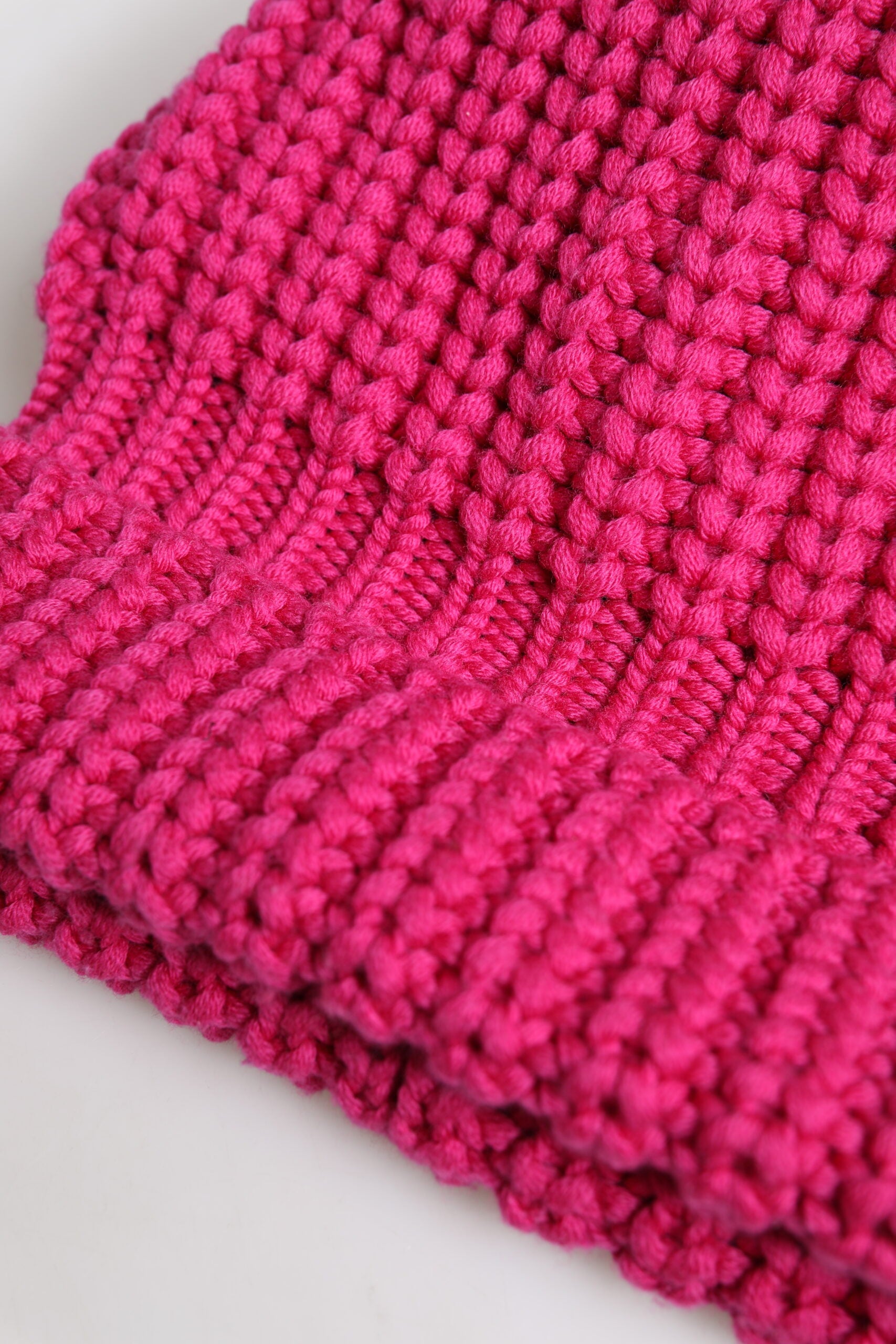 Dolce & Gabbana Pink Solid Wool Knitted Winter Beanie Men's Hat