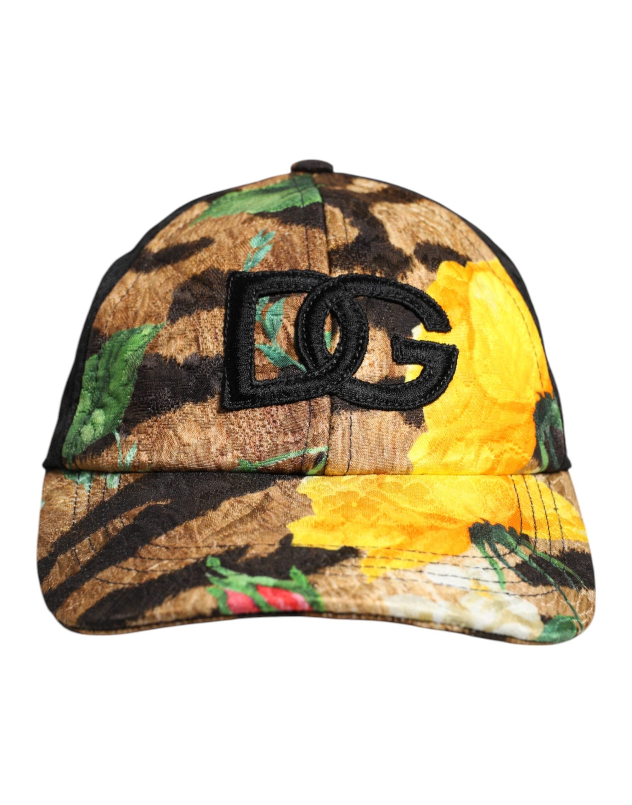Dolce & Gabbana Multicolor DG Logo Patch 6 Panels Baseball Men's Cap