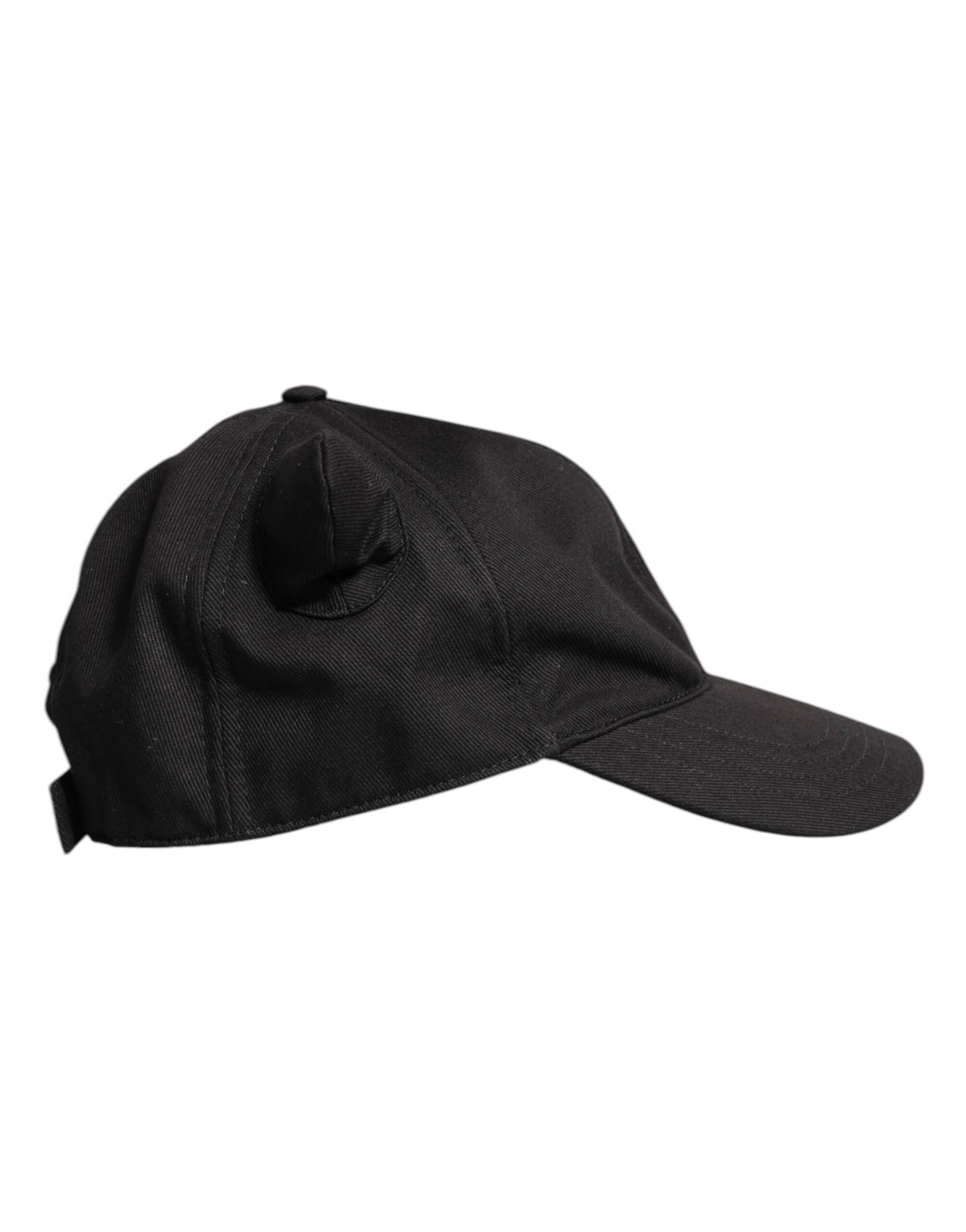 Dolce & Gabbana Black Cotton Logo Patch 6 Panels Baseball Men's Cap (Pre-Owned)