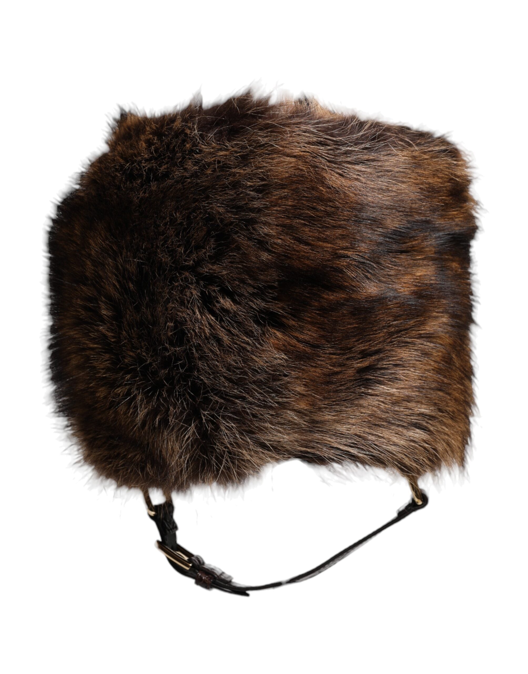 Dolce & Gabbana Brown Fur Women Bucket Women's Hat