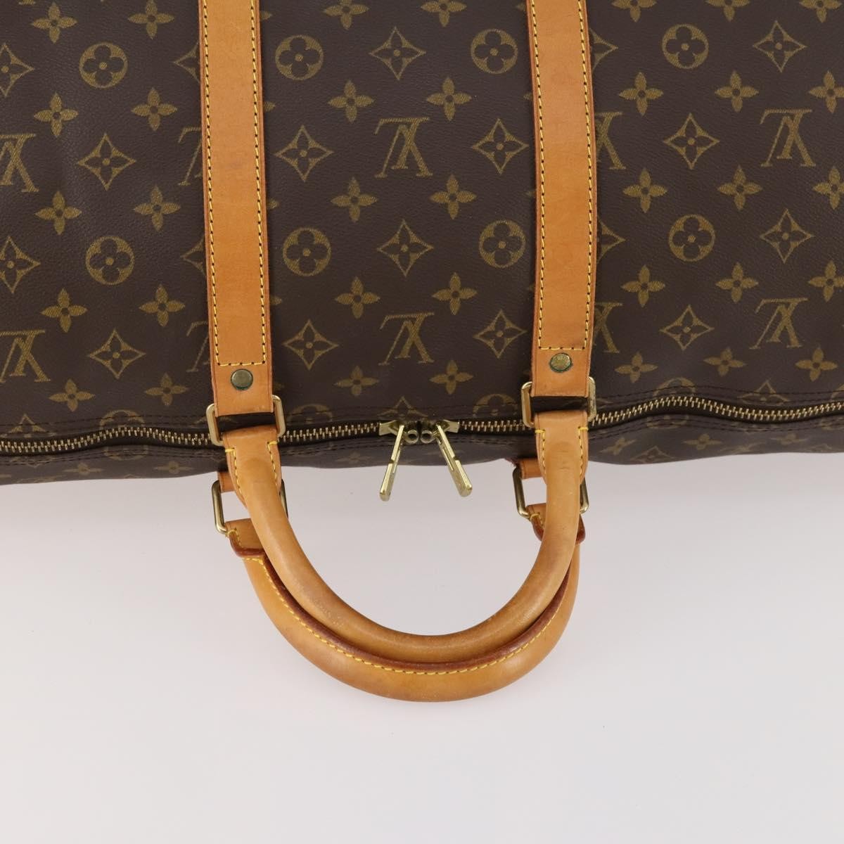 Louis Vuitton Keepall Monogram Canvas Brown Canvas Travel Bag Bag (Pre-Owned)