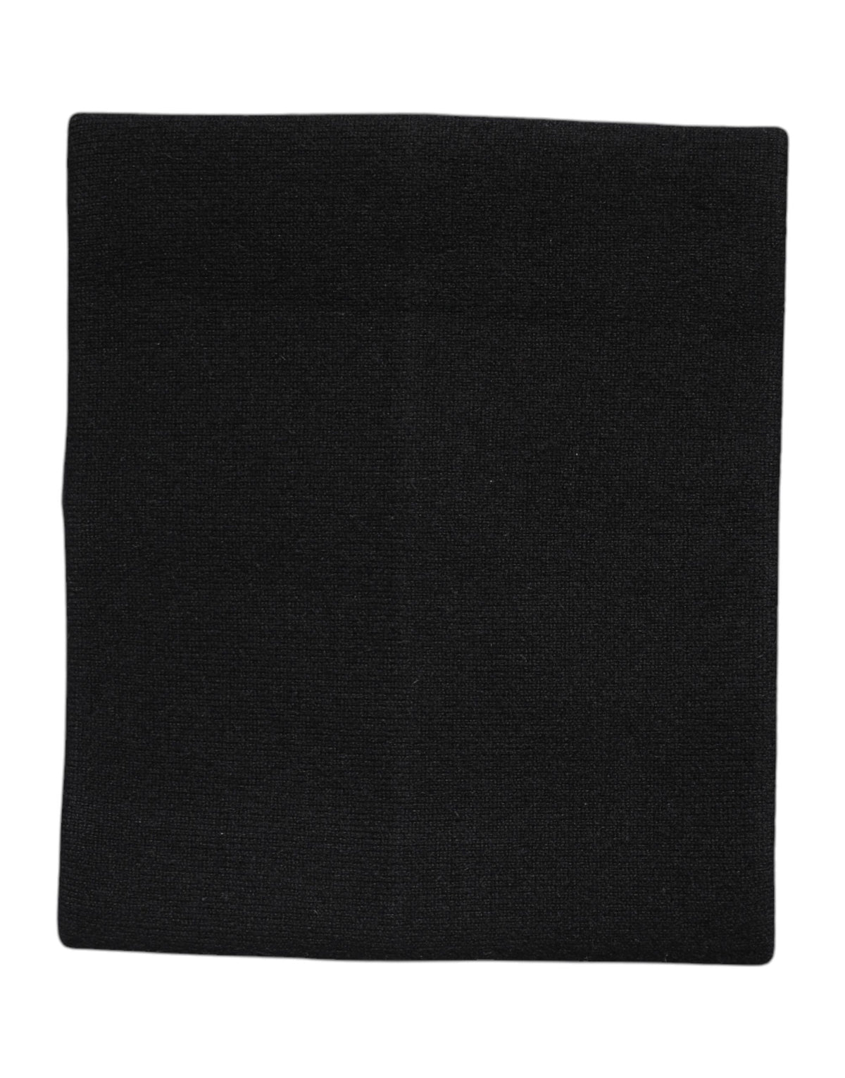 Dolce & Gabbana Black Cashmere Knitted Neck Warmer Foulard Women's Scarf