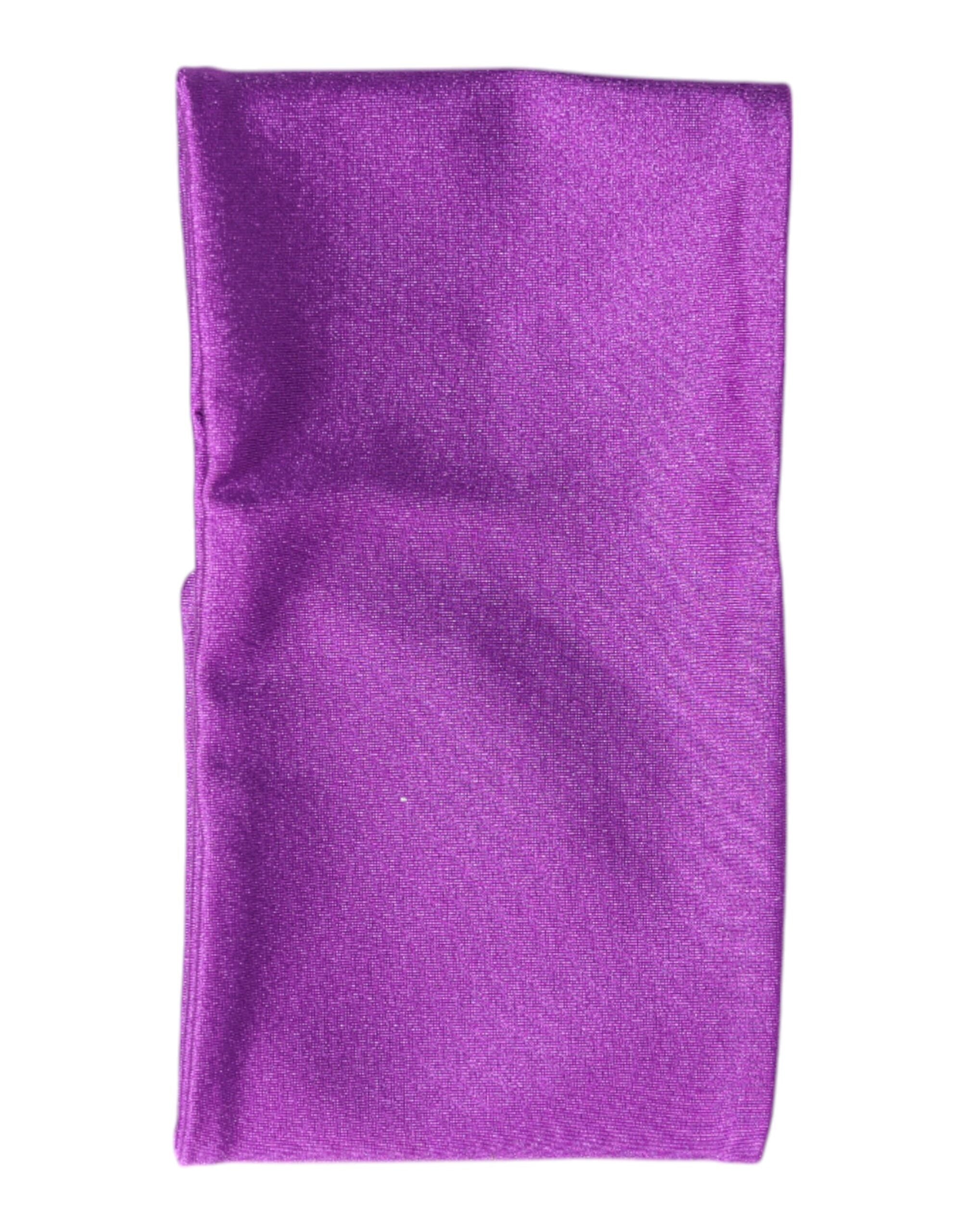 Dolce & Gabbana Purple Nylon Stretch Women Neck Warmer Women's Scarf
