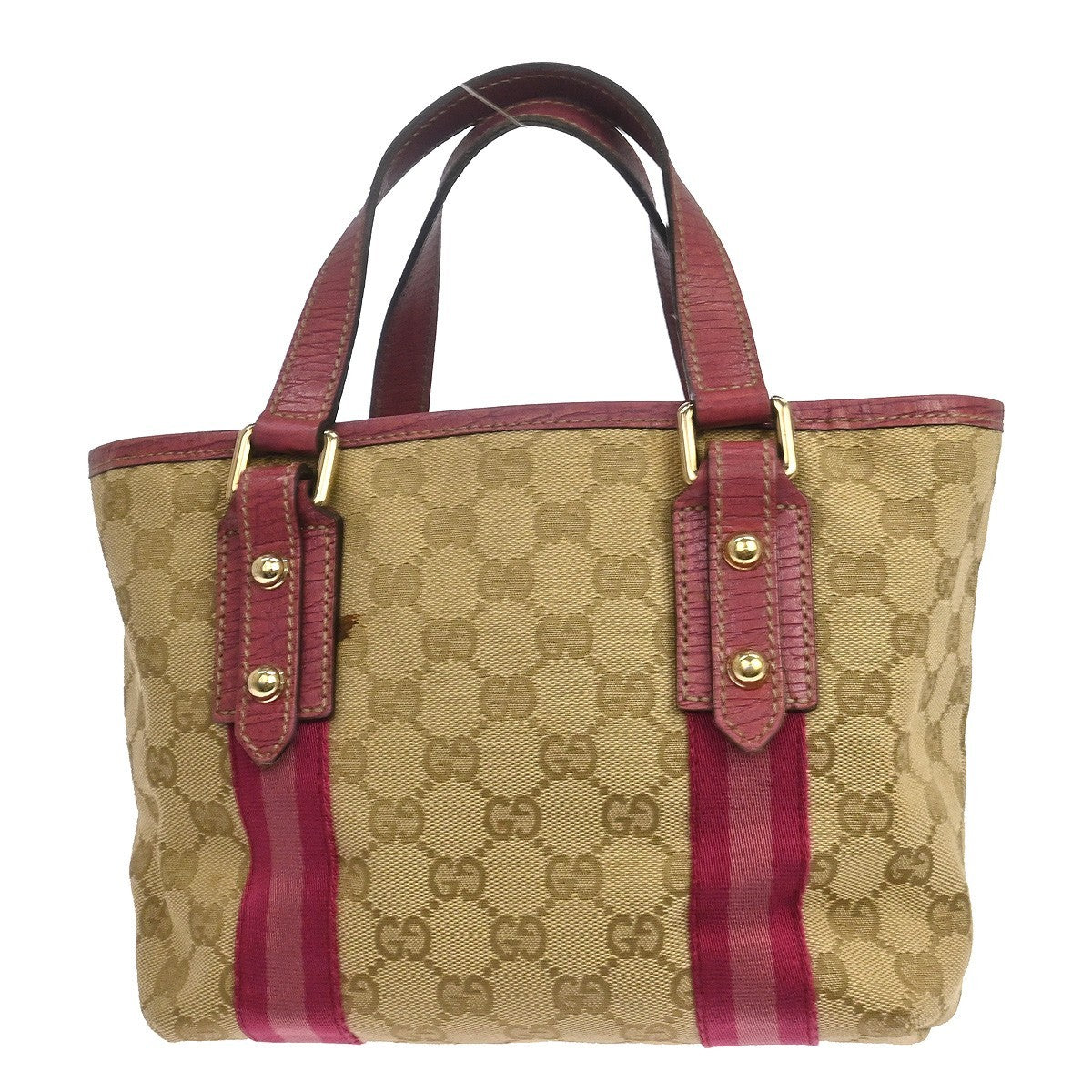 Gucci Jolicoeur Gg Canvas Beige Canvas Tote Bag Bag (Pre-Owned)
