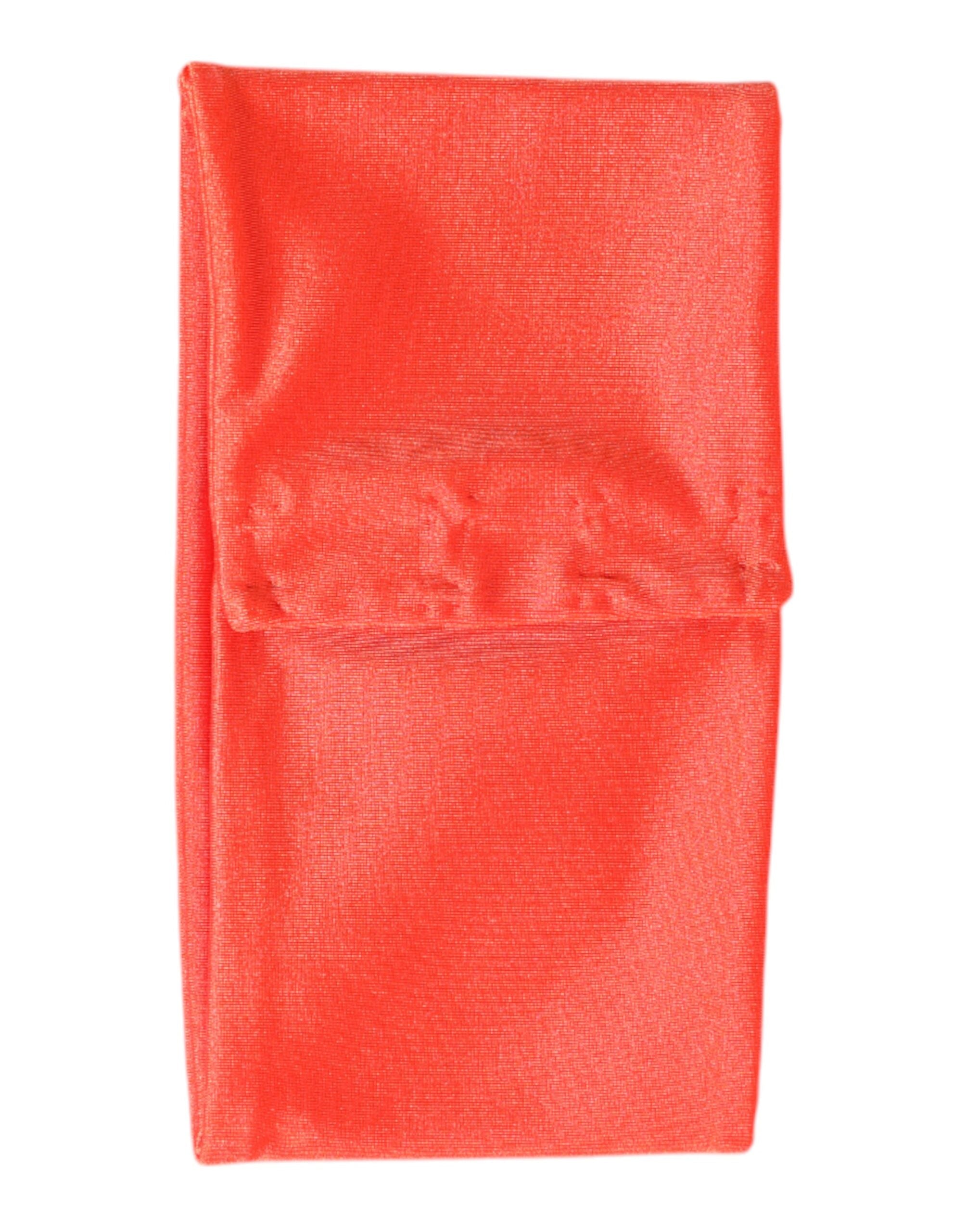 Dolce & Gabbana Orange Nylon Stretch Women Neck Warmer Women's Scarf