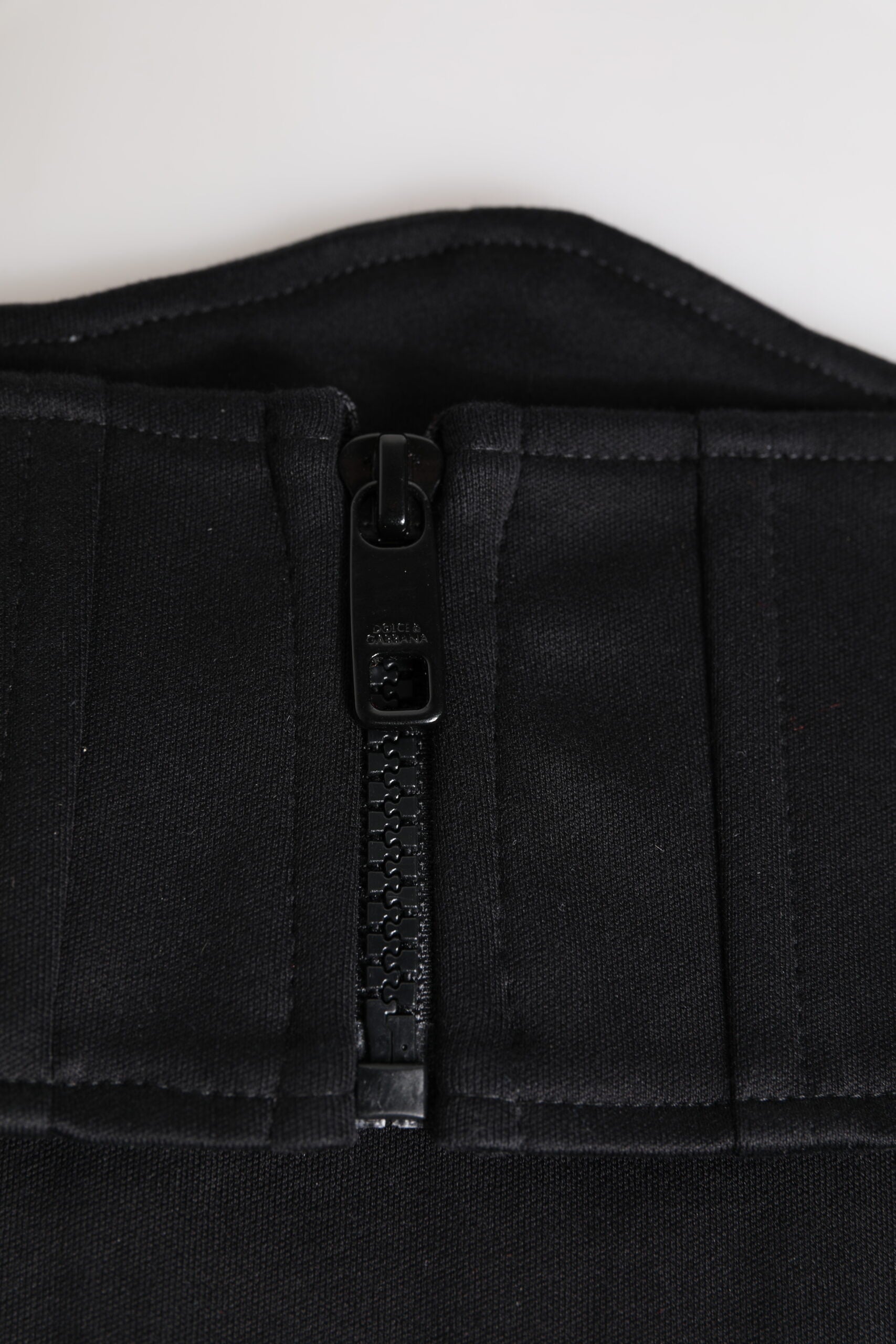 Dolce & Gabbana Black Cotton Waist Tuxedo Belt Women's Cummerbund