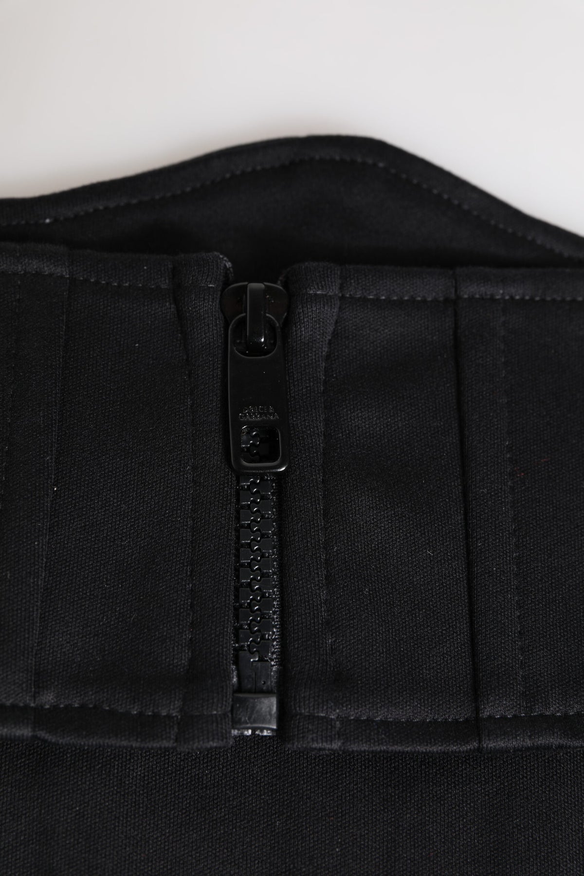 Dolce & Gabbana Black Cotton Waist Tuxedo Belt Women's Cummerbund