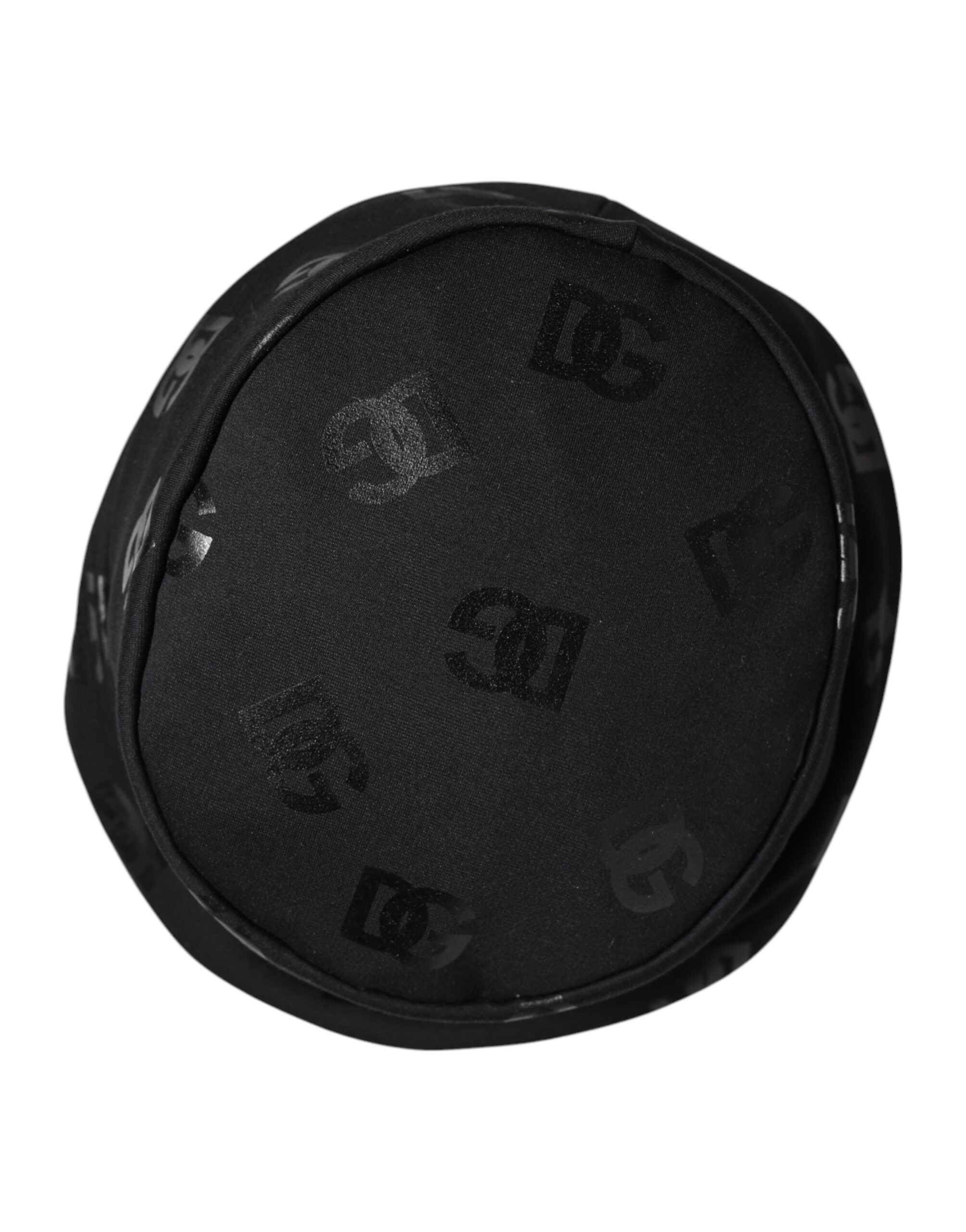 Dolce & Gabbana Black DG Monogram Polyester Jacquard Bucket Women's Hat