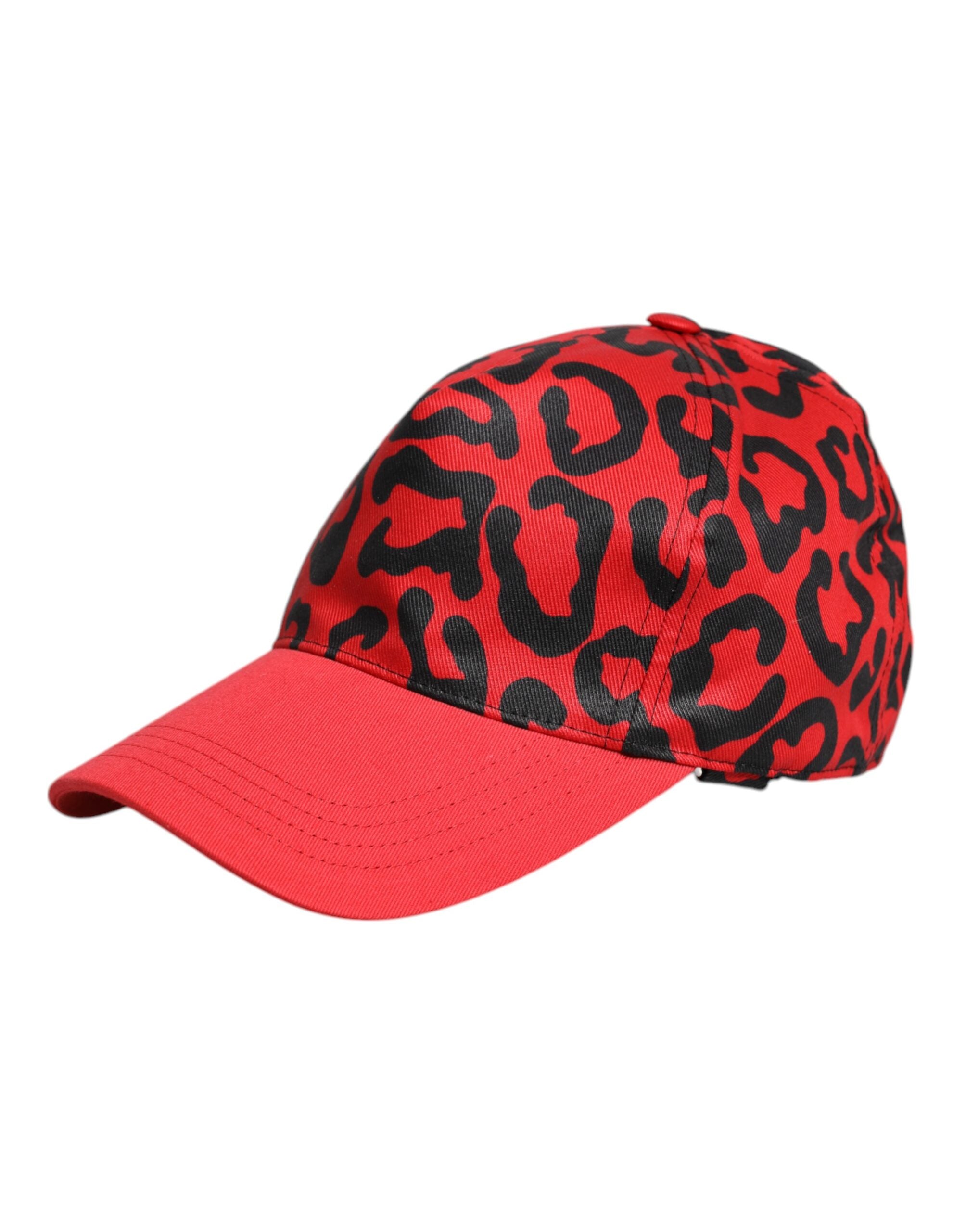 Dolce & Gabbana Red Cotton 6 Panels Women Baseball Women's Cap