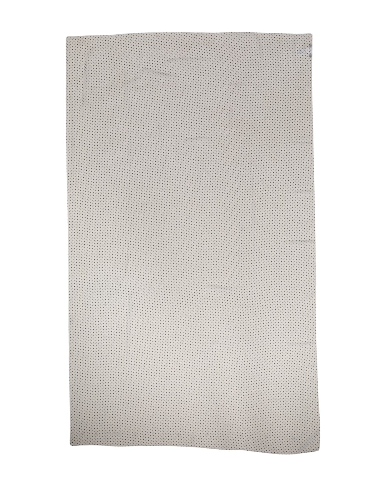 Dolce & Gabbana White Polka Dots Polyester Wrap Shawl Women's Scarf
