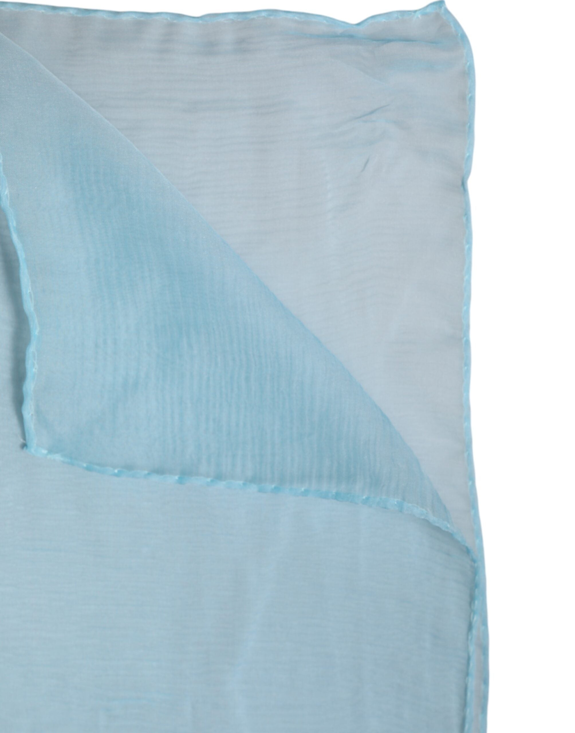 Dolce & Gabbana Light Blue Silk Rectangle Wrap Shawl Women's Scarf