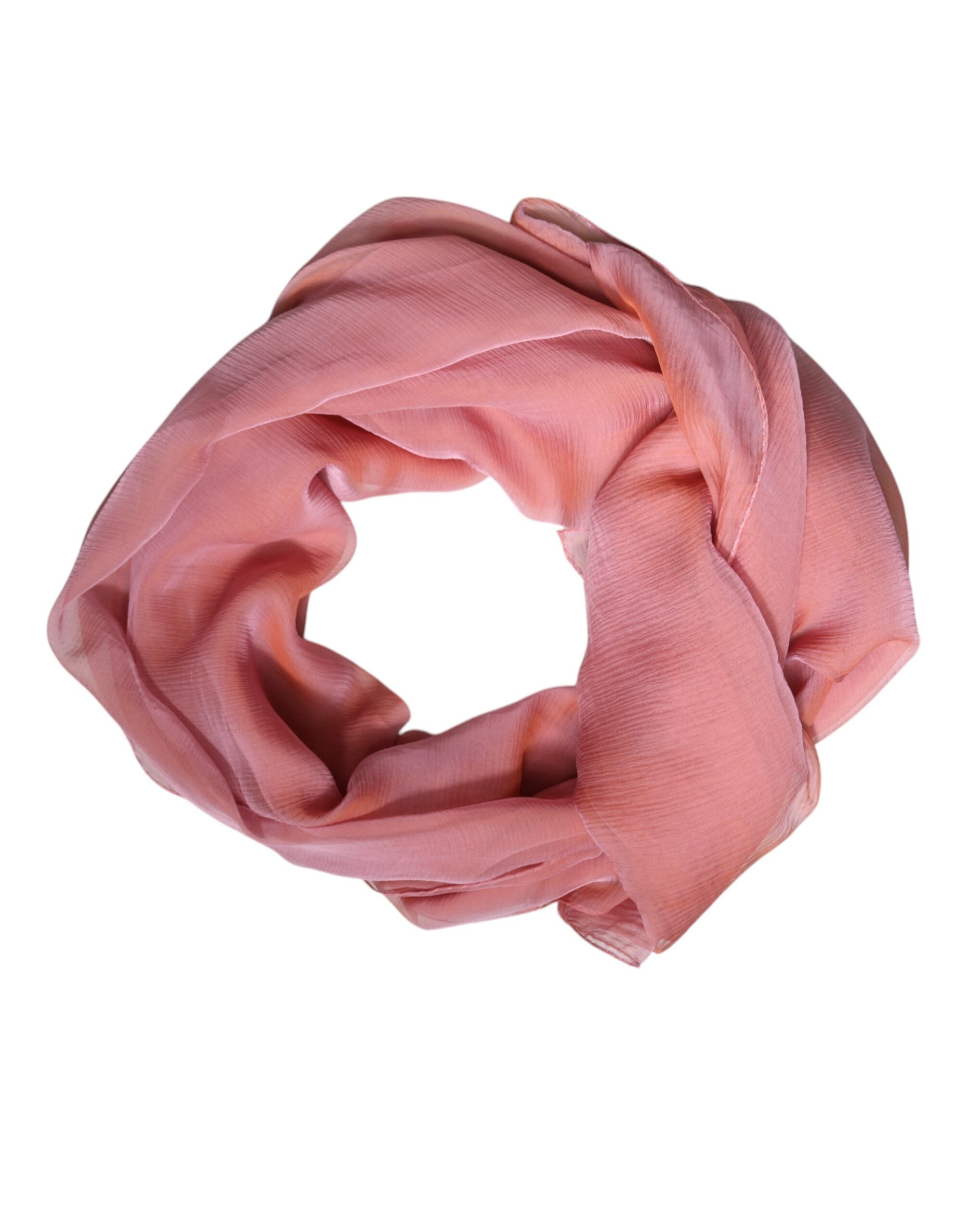 Dolce & Gabbana Pink Silk Rectangle Women Wrap Shawl Women's Scarf