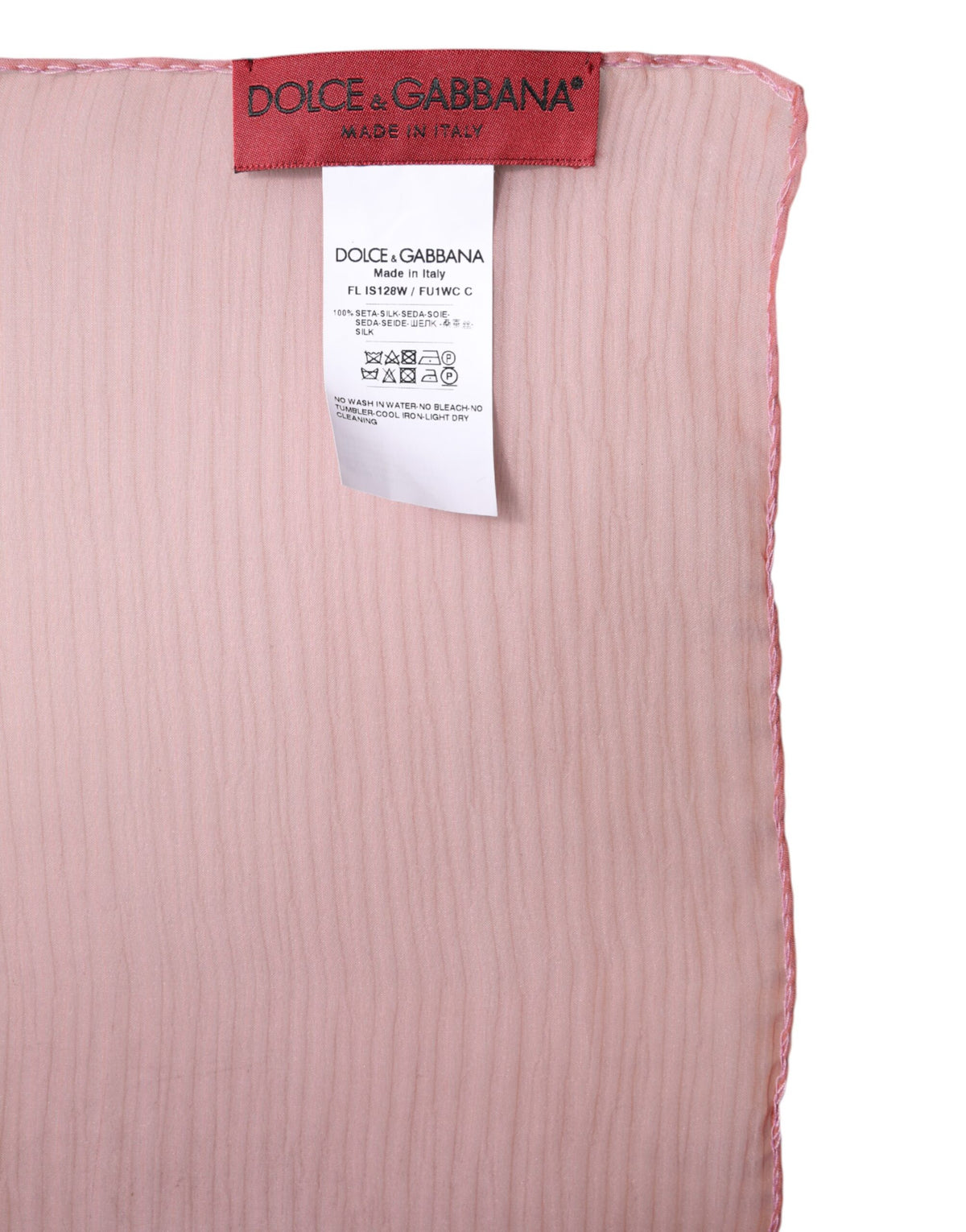 Dolce & Gabbana Pink Silk Rectangle Women Wrap Shawl Women's Scarf