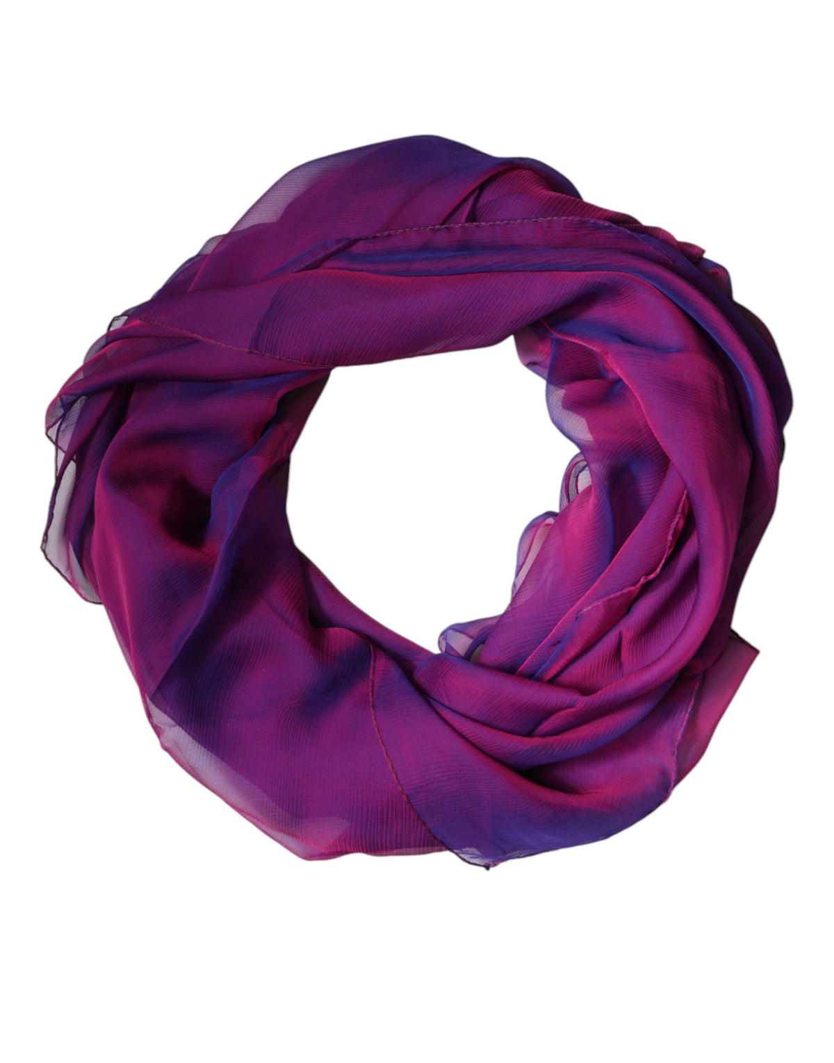 Dolce & Gabbana Purple Silk Rectangle Wrap Shawl Women's Scarf