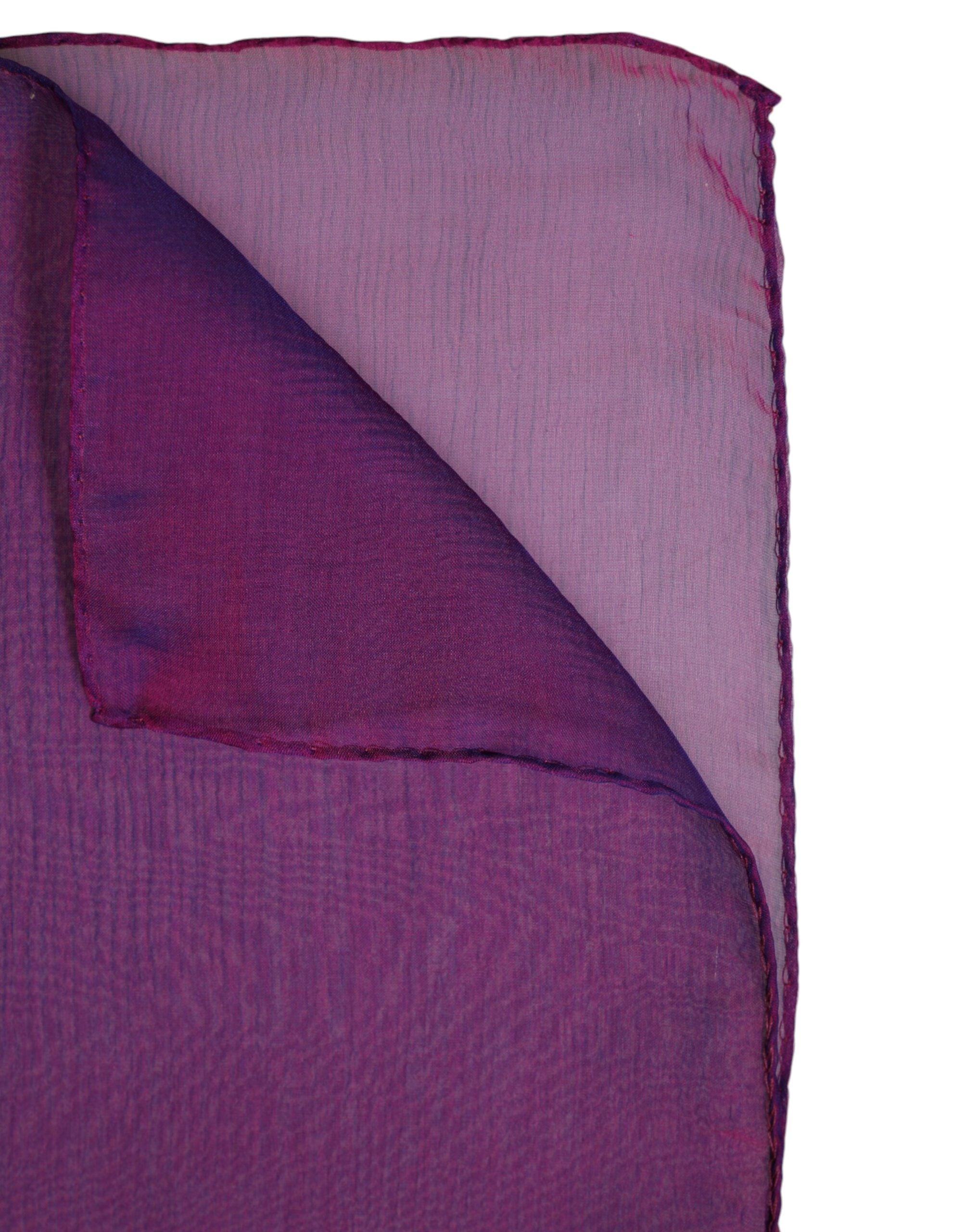 Dolce & Gabbana Purple Silk Rectangle Wrap Shawl Women's Scarf