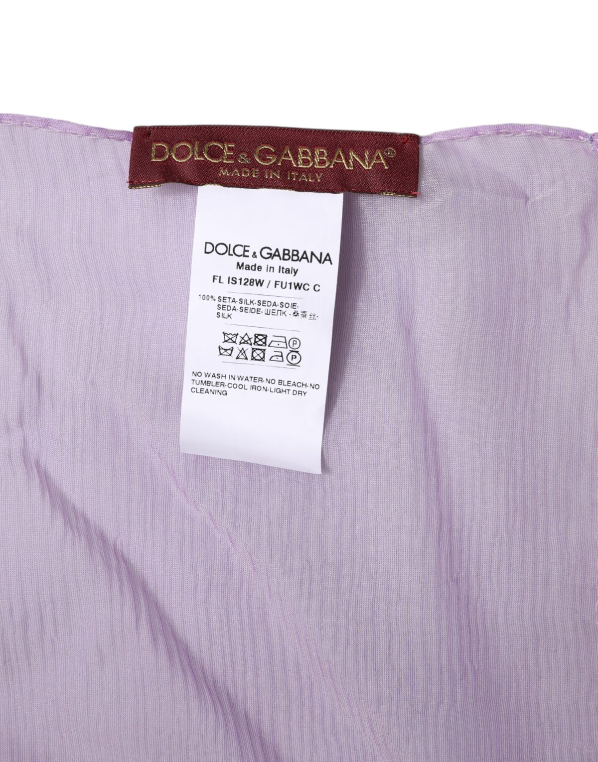 Dolce & Gabbana Purple Silk Rectangle Wrap Shawl Women's Scarf (Pre-Owned)