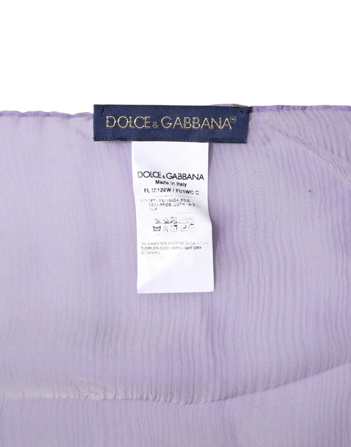 Dolce & Gabbana Purple Silk Rectangle Wrap Shawl Women's Scarf