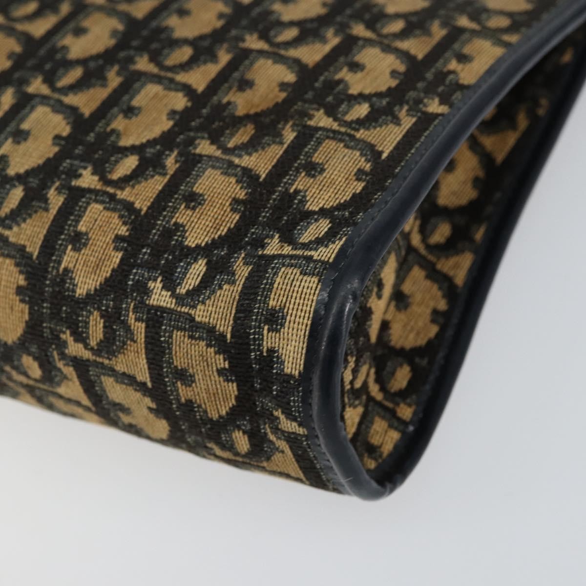 Christian Dior Vintage Trotter Canvas Navy Canvas Shoulder Bag Bag (Pre-Owned)