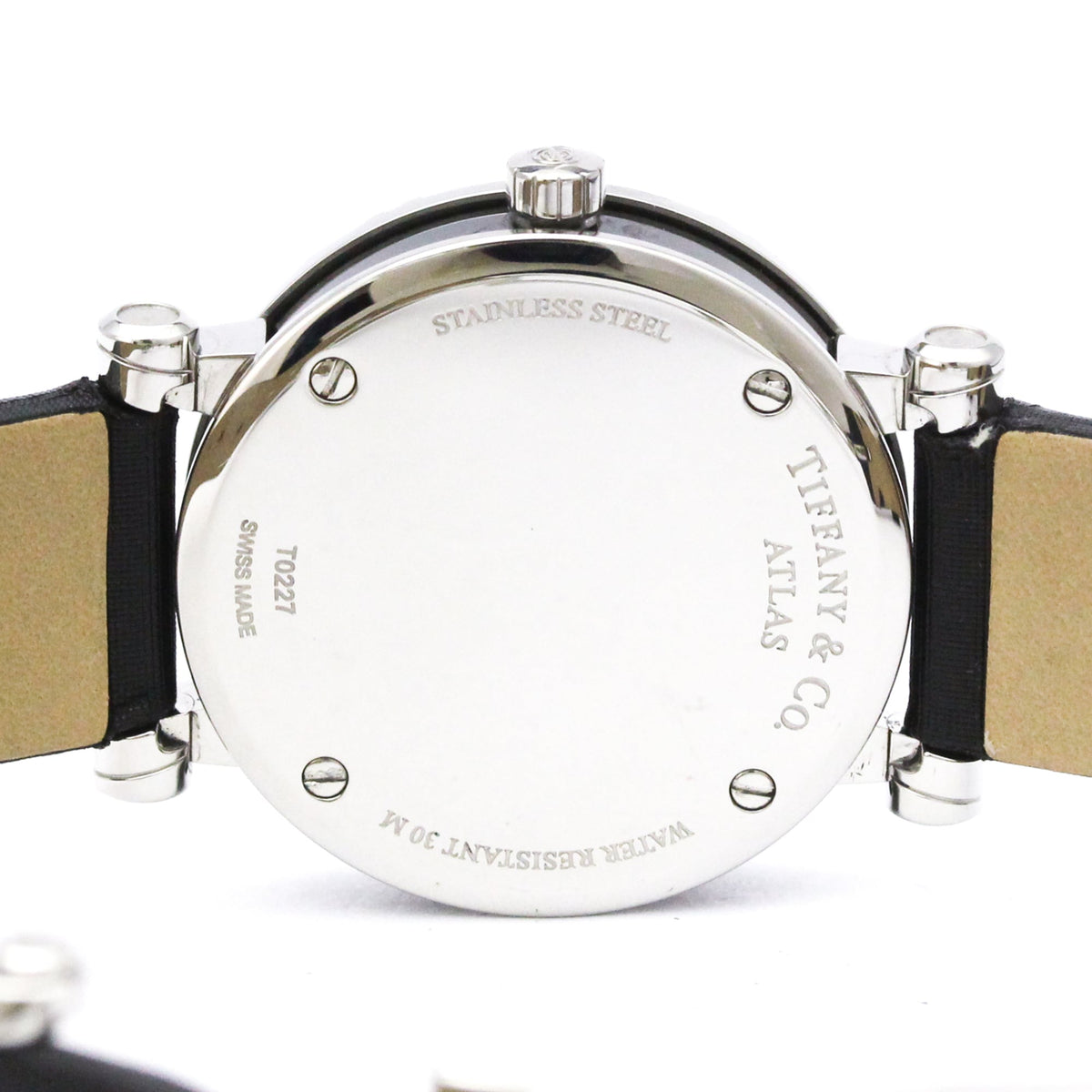 Tiffany & Co. Atlas Quartz Stainless Steel And Satin Watch (Pre-Owned)