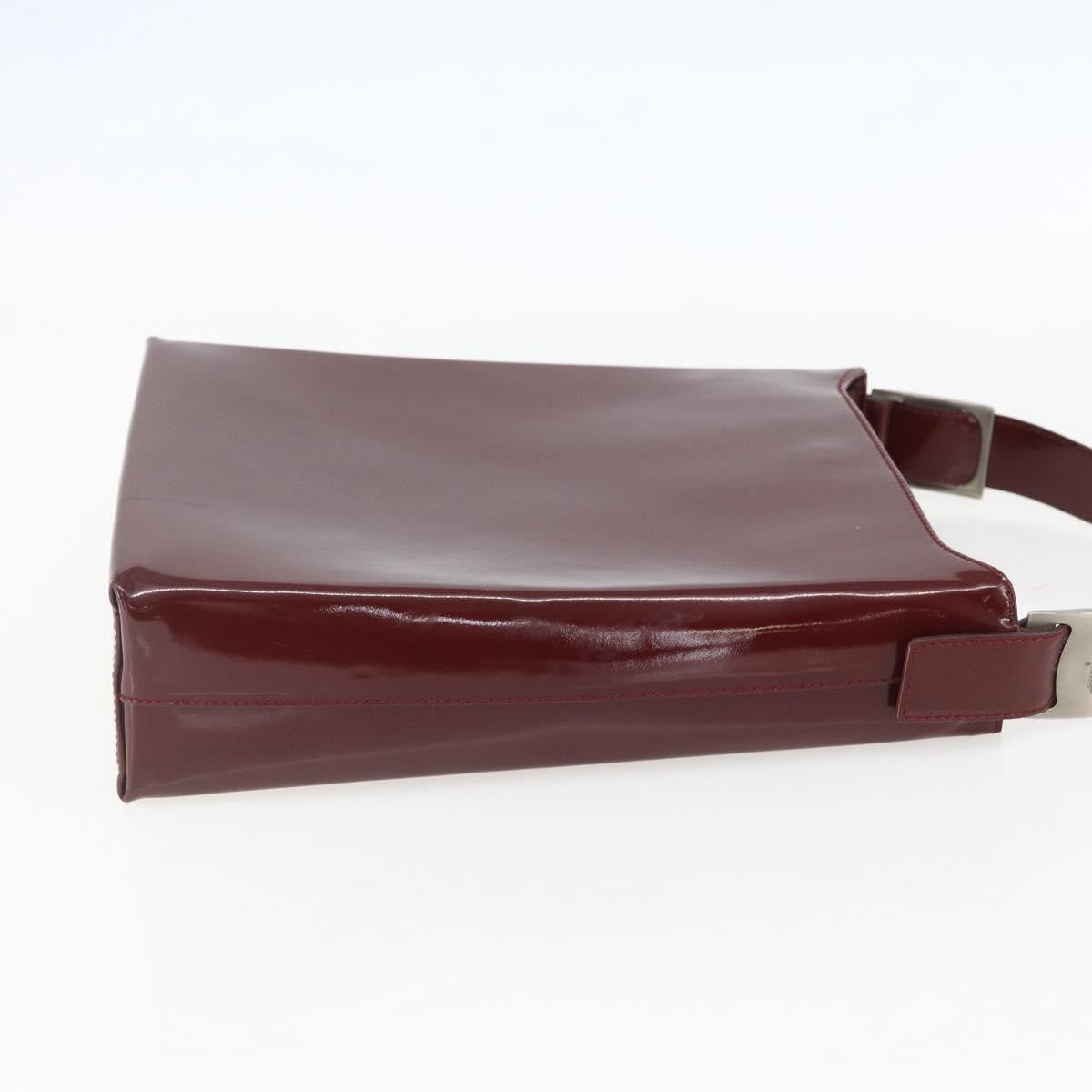 Salvatore Ferragamo Vala Patent Leather Red Patent_Leather Shoulder Bag Bag (Pre-Owned)