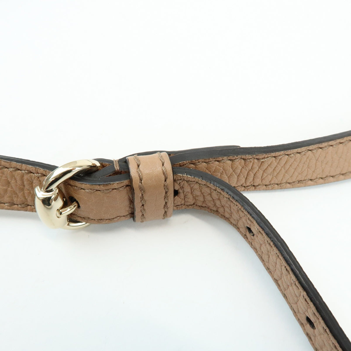 Gucci Soho Disco Leather Beige Leather Crossbody Bag Bag (Pre-Owned)