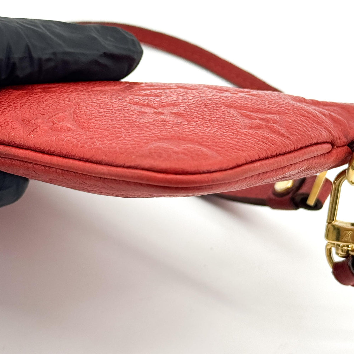 Louis Vuitton Multi Pochette Accessoires Pouch Monogram Empreinte Giant Red Leather Clutche & Pouche Bag (Pre-Owned)