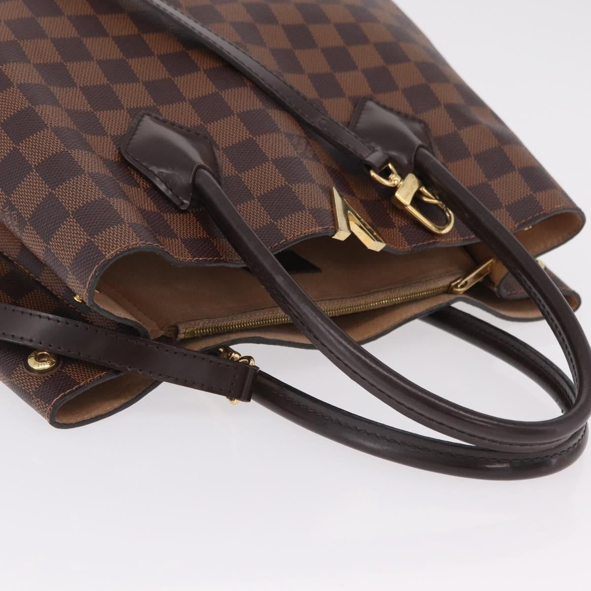 Louis Vuitton Kensington Damier Brown Canvas Handbag (Pre-Owned)