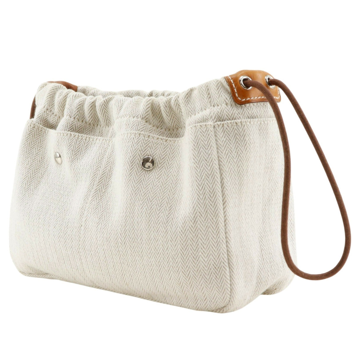 Hermes Fourbi Toile Beige Cotton Clutche & Pouche Bag (Pre-Owned)