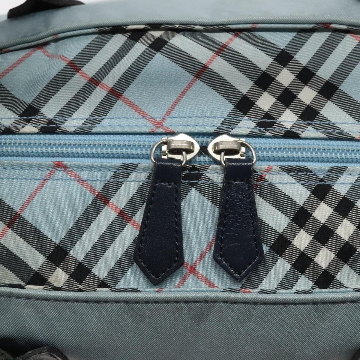Burberry Nova Check Blue Label Nylon Blue Nylon Handbag (Pre-Owned)
