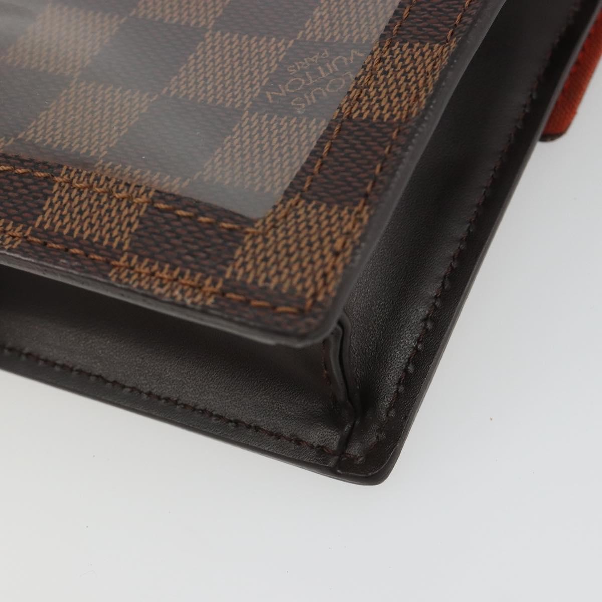 Louis Vuitton Portobello Messenger Damier Ebene Brown Canvas Shoulder Bag Bag (Pre-Owned)