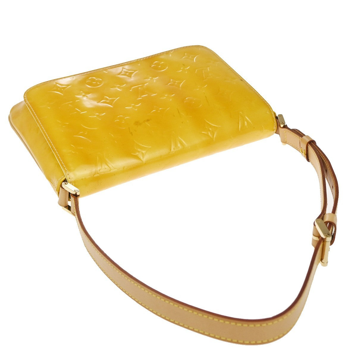 Louis Vuitton Thompson Street Monogram Vernis Yellow Patent_Leather Shoulder Bag Bag (Pre-Owned)