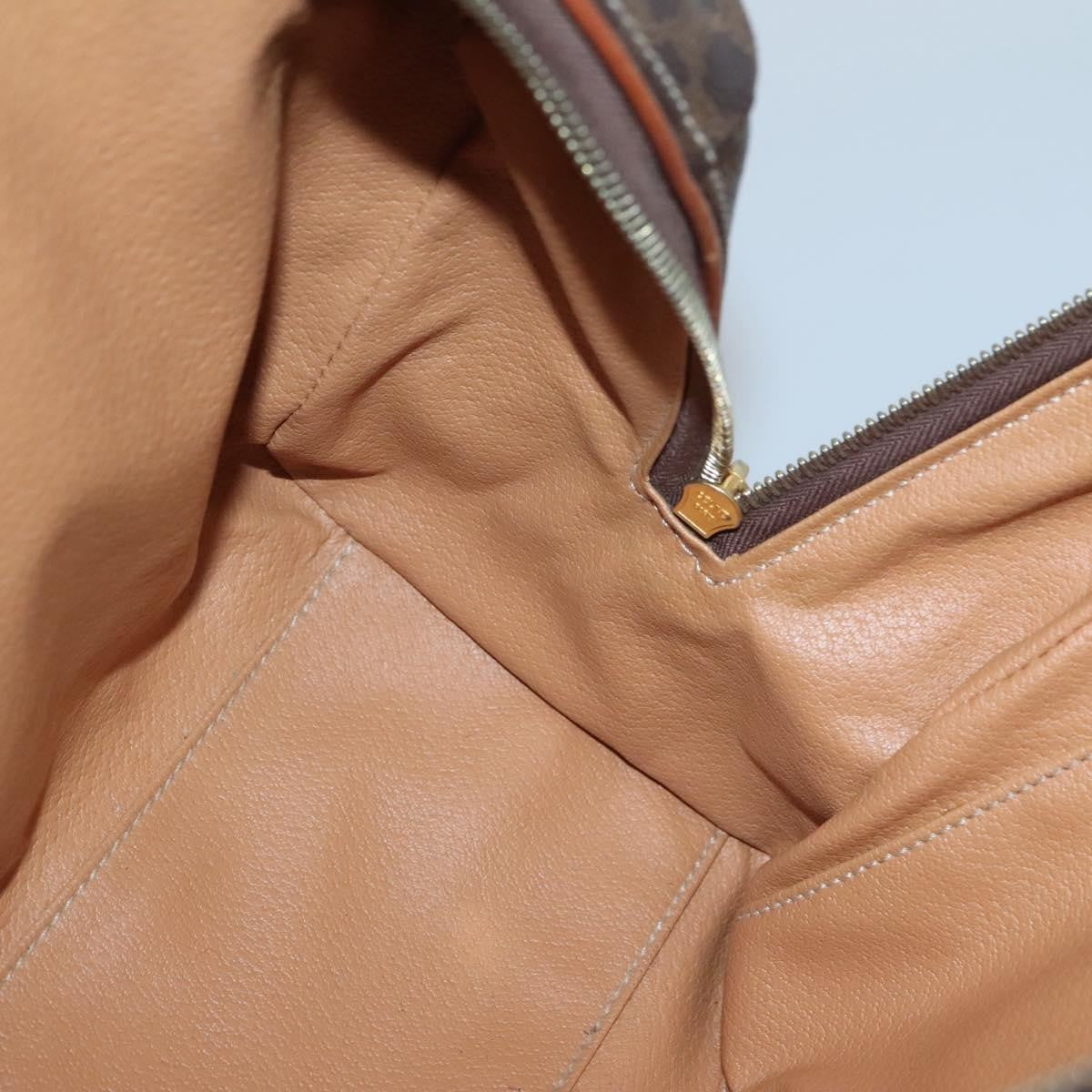 Celine Macadam Macadam With Leather Brown Canvas Bag (Pre-Owned)