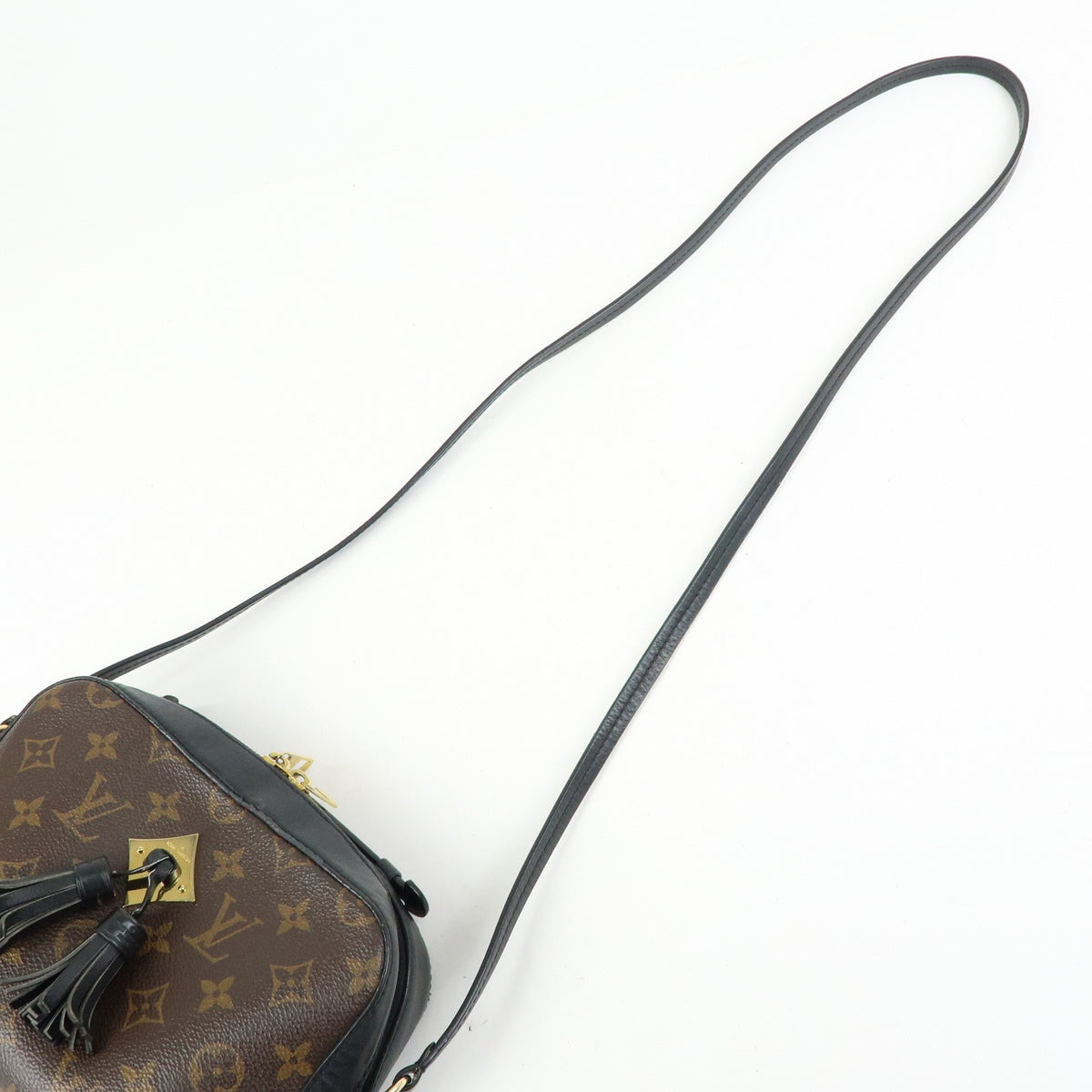 Louis Vuitton Saintonge Monogram Canvas With Leather Brown Canvas Handbag (Pre-Owned)