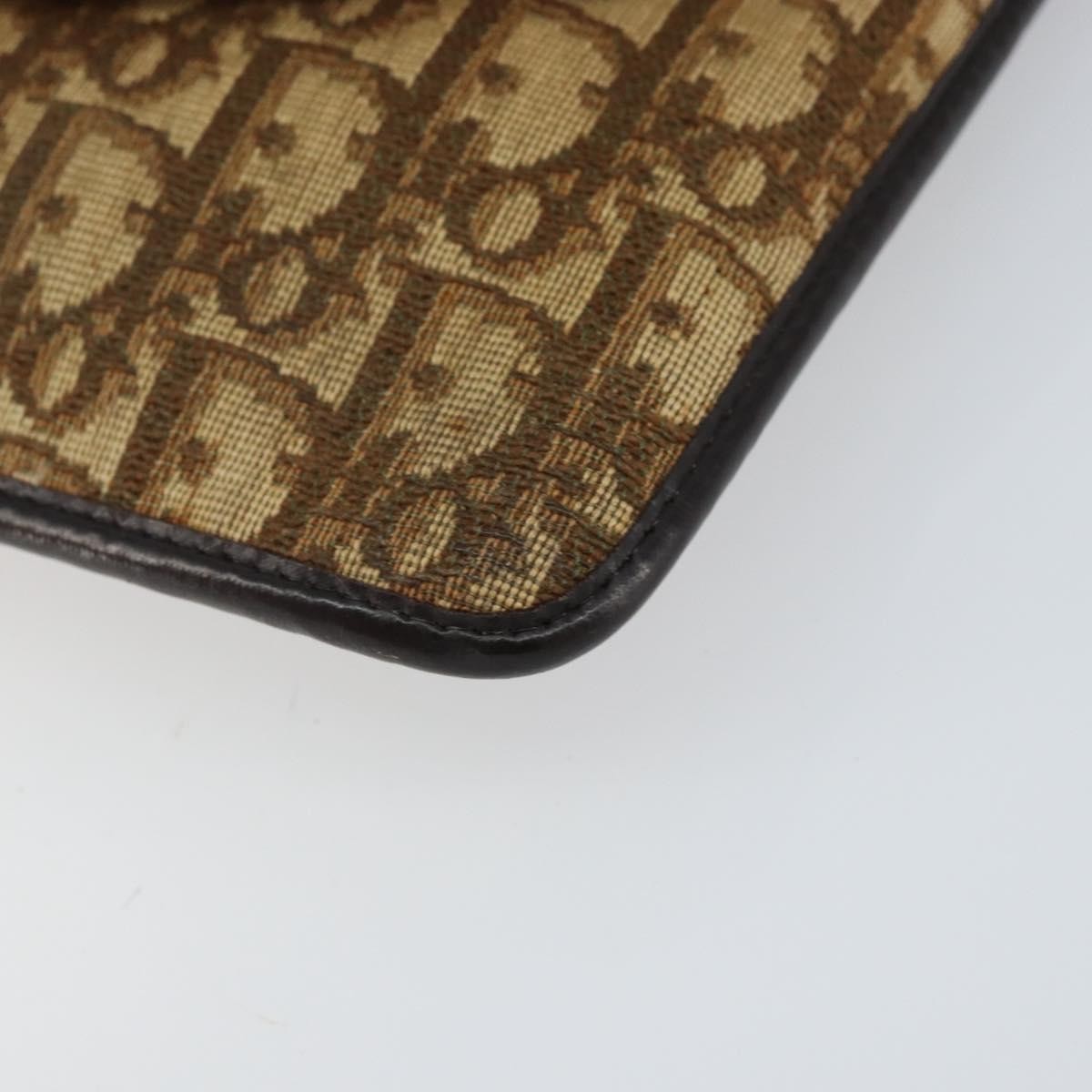Christian Dior Vintage Trotter Canvas Beige Canvas Shoulder Bag Bag (Pre-Owned)