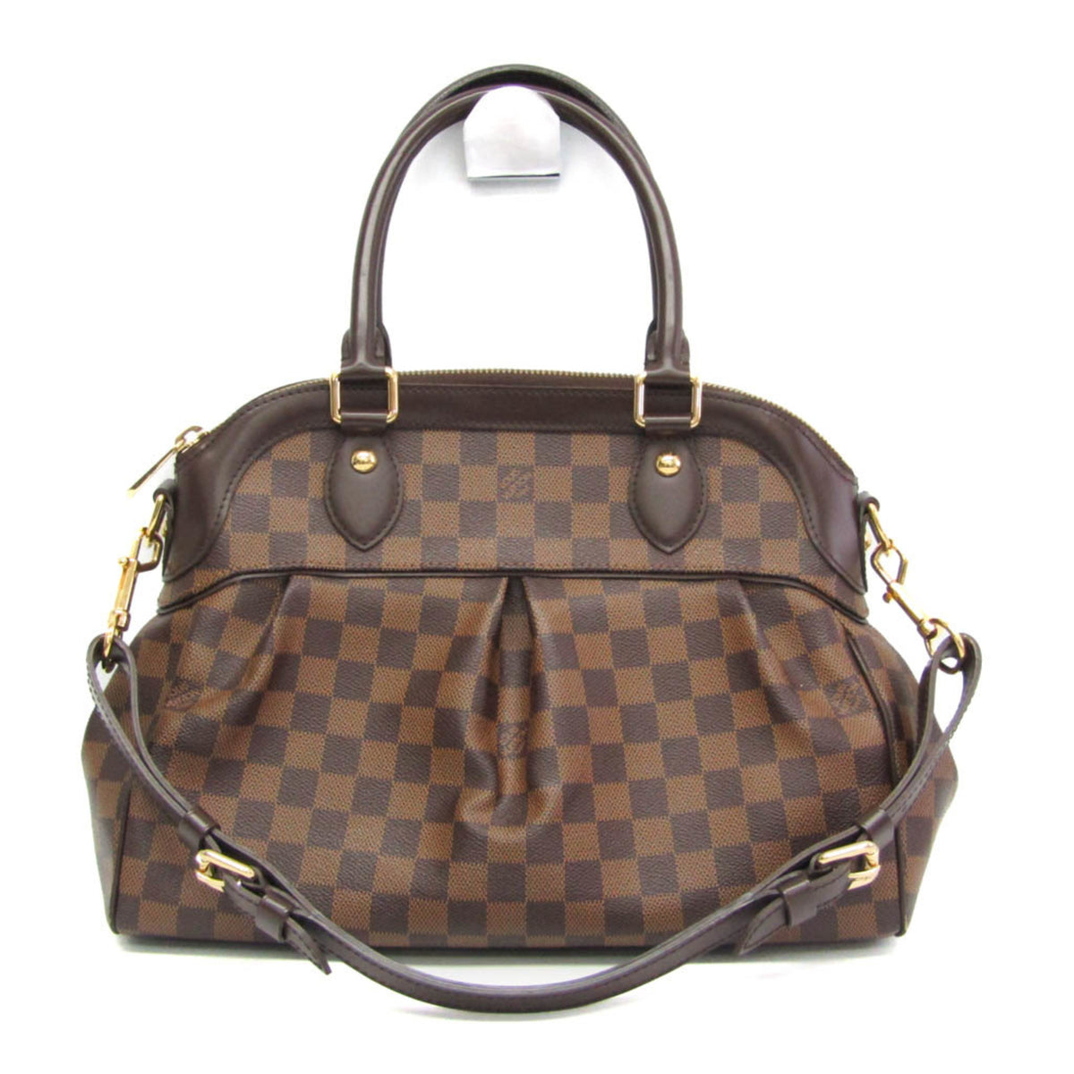Louis Vuitton Trevi Damier Ebene Brown Canvas Handbag (Pre-Owned)