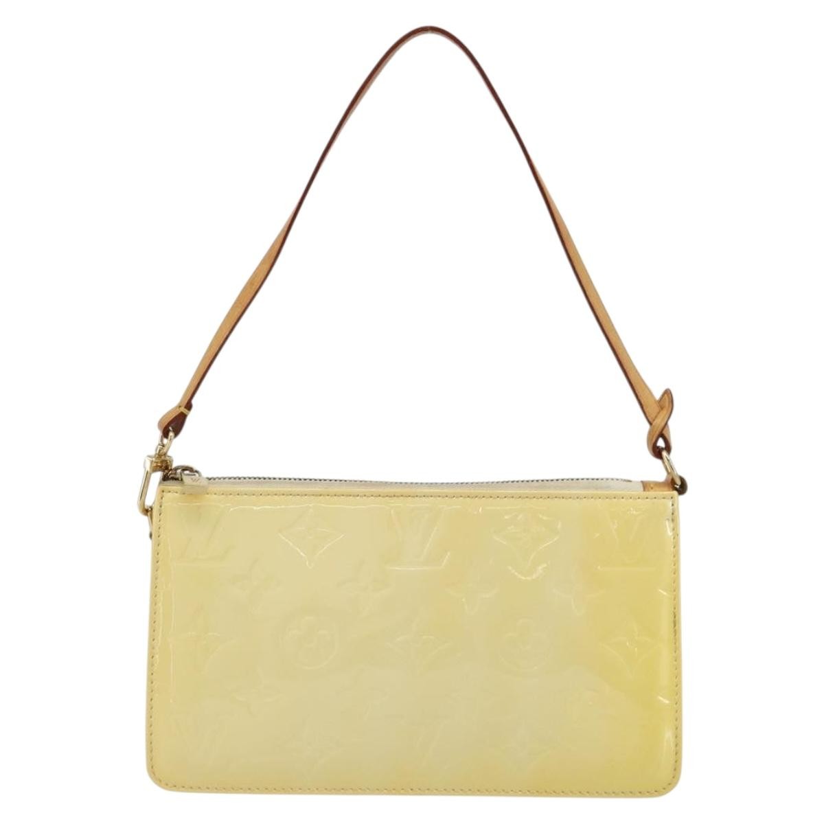 Louis Vuitton Lexington Pochette Monogram Vernis Beige Patent_Leather Clutche & Pouche Bag (Pre-Owned)