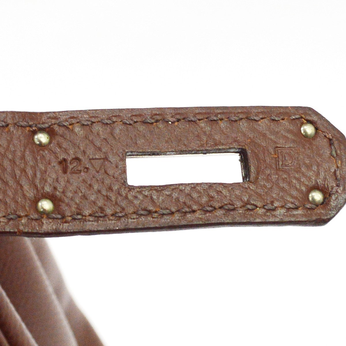 Hermes Birkin Brown Courchevel With Gold Hardware Brown Leather Handbag (Pre-Owned)