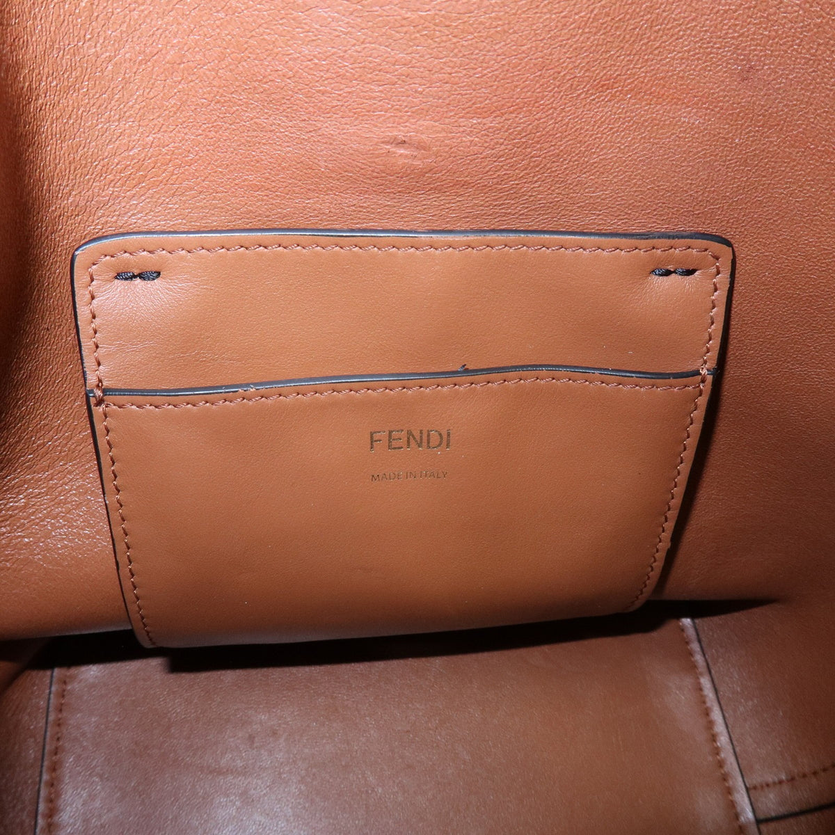 Fendi Mon Tresor Bucket Perforated Leather Black Leather Handbag (Pre-Owned)