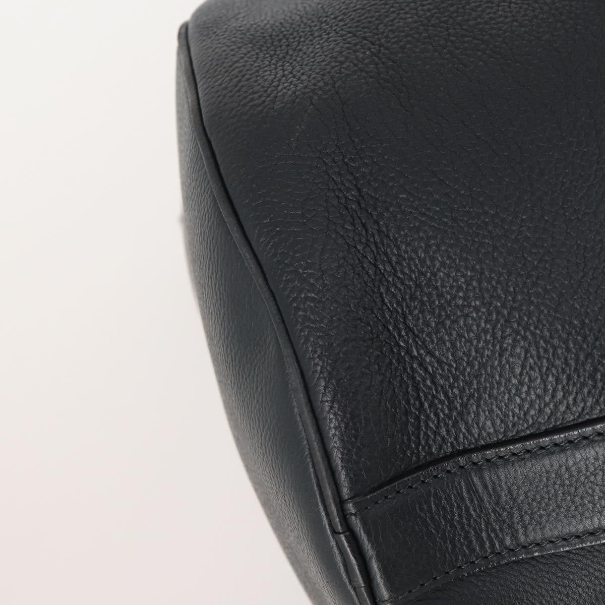 Louis Vuitton Aerogram Keepall Bandouliere Leather Black Leather Travel Bag Bag (Pre-Owned)