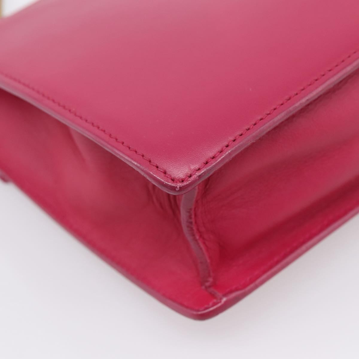 Saint Laurent Vintage Shoulder Bag Leather Pink Leather Shoulder Bag Bag (Pre-Owned)