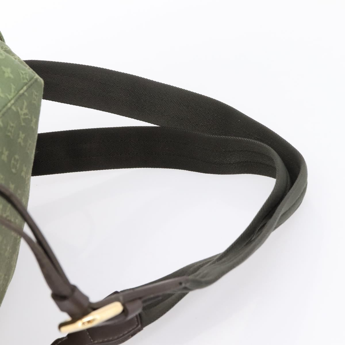 Louis Vuitton Vintage Montsouris Mini Lin Khaki Canvas Backpack Bag (Pre-Owned)