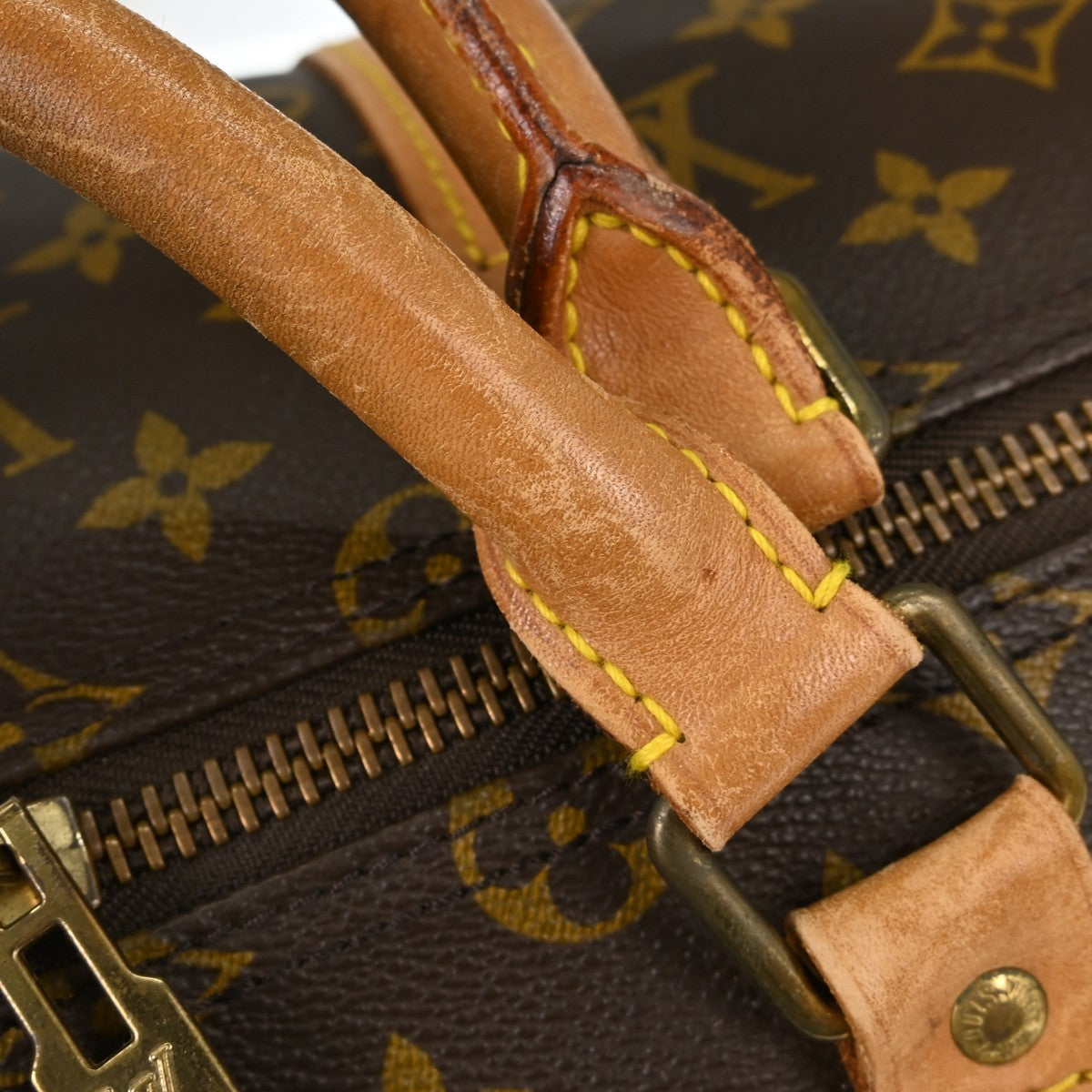Louis Vuitton Keepall Monogram Brown Canvas Travel Bag Bag (Pre-Owned)
