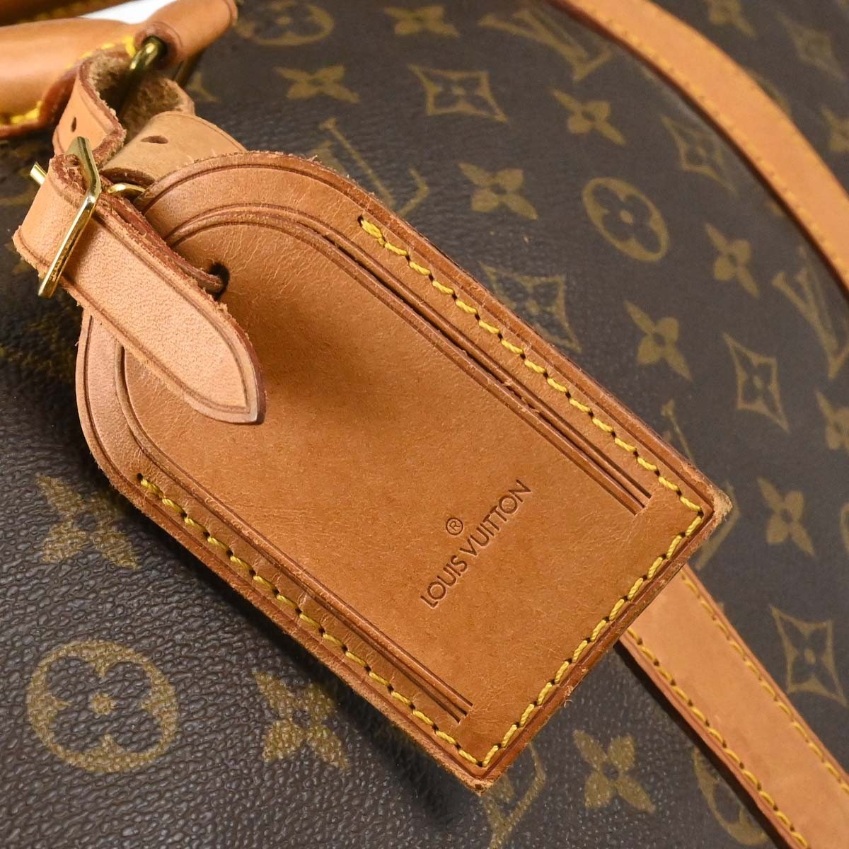 Louis Vuitton Keepall Canvas Brown Canvas Travel Bag Bag (Pre-Owned)