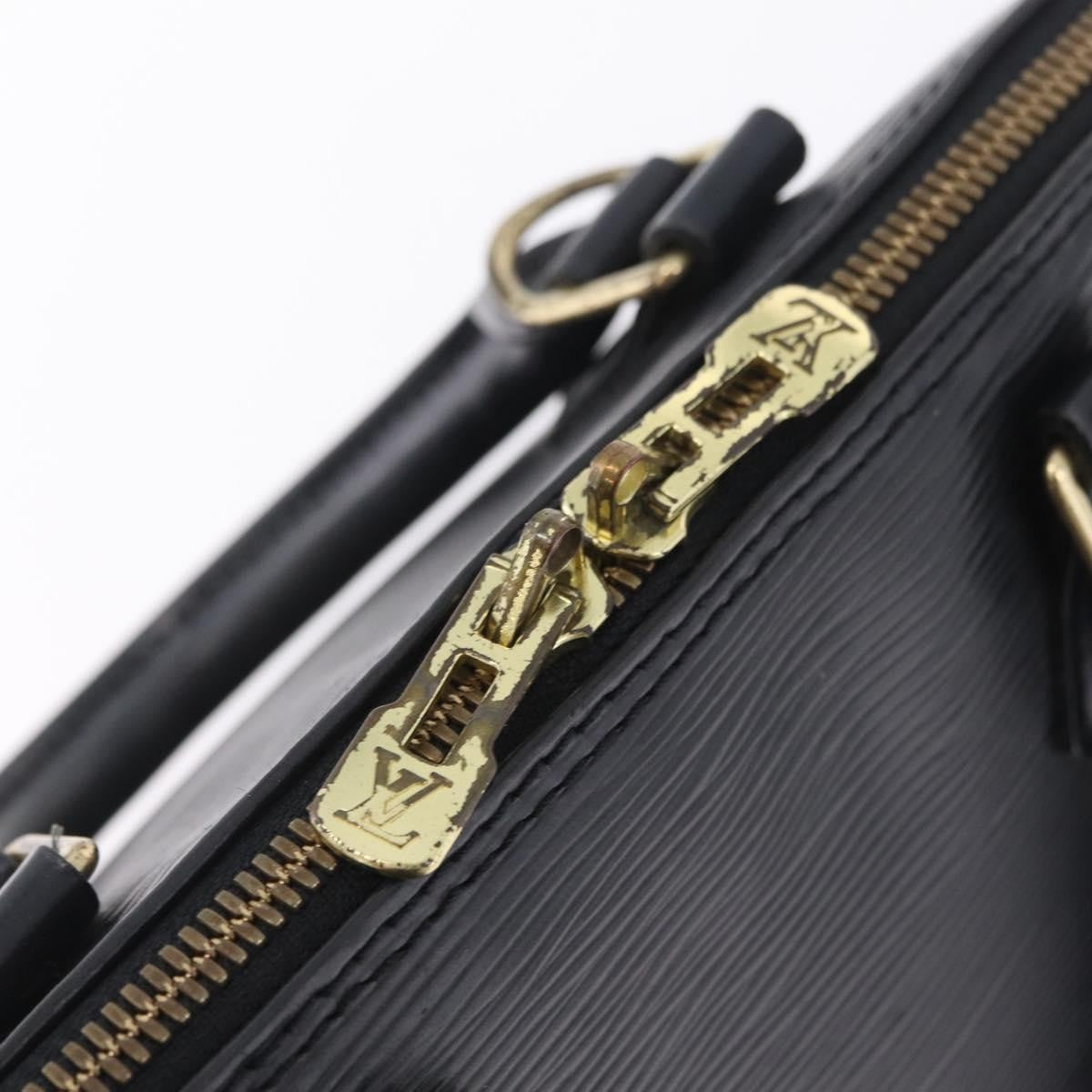 Louis Vuitton Alma Epi Leather Black Leather Handbag (Pre-Owned)